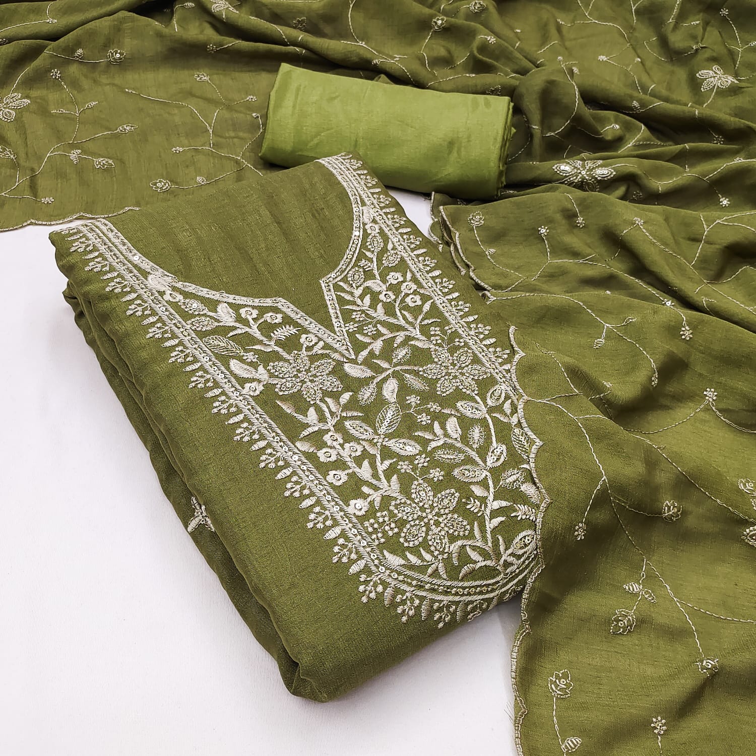 Designer Diary Milk 2 Vichitra Silk Multi Squance Work Dress Material Collection 