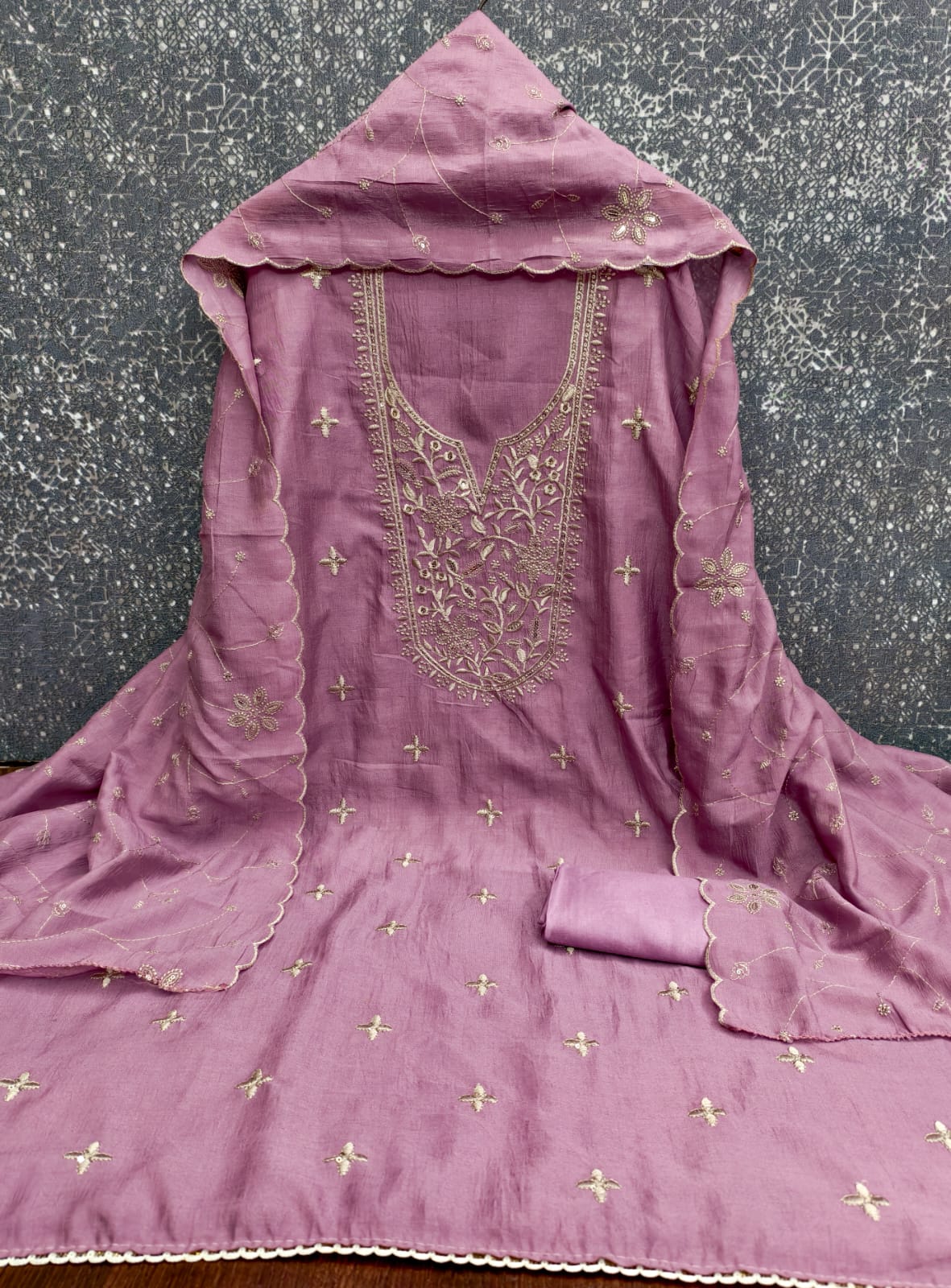Designer Diary Milk 2 Vichitra Silk Multi Squance Work Dress Material Collection 
