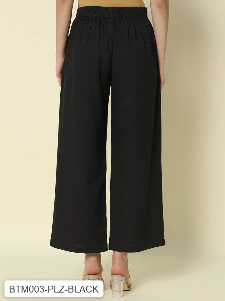 FIO BTM001 to BTM010 Cotton Solid Ankle Palazzo