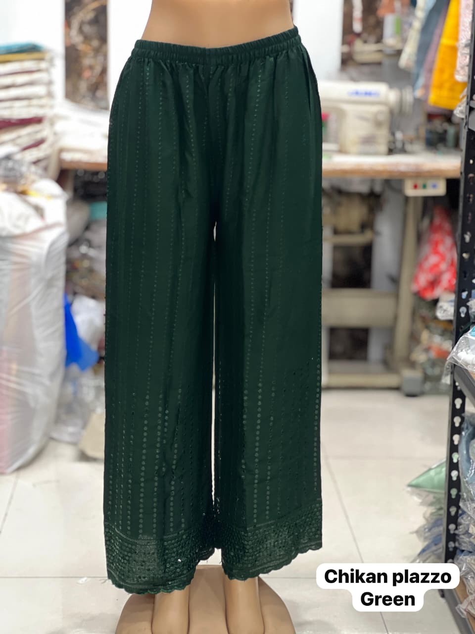 Maji Chikankari Plazzo 2.0 Chikankari Work Loose Fit Plazzo Collection 