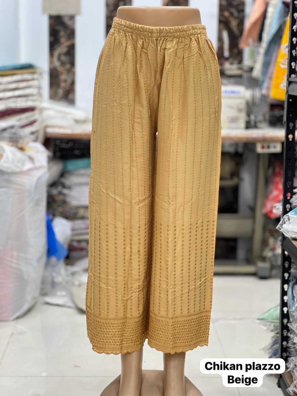 Maji Chikankari Plazzo 2.0 Chikankari Work Loose Fit Plazzo Collection 