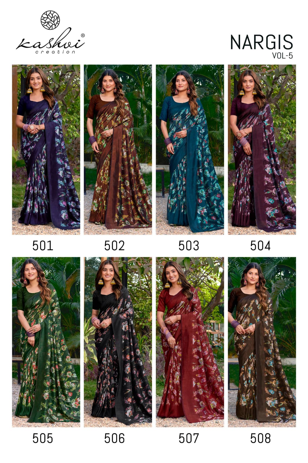 Kashvi Nargis Vol 5 Vichitra Casual Wear Saree Collection