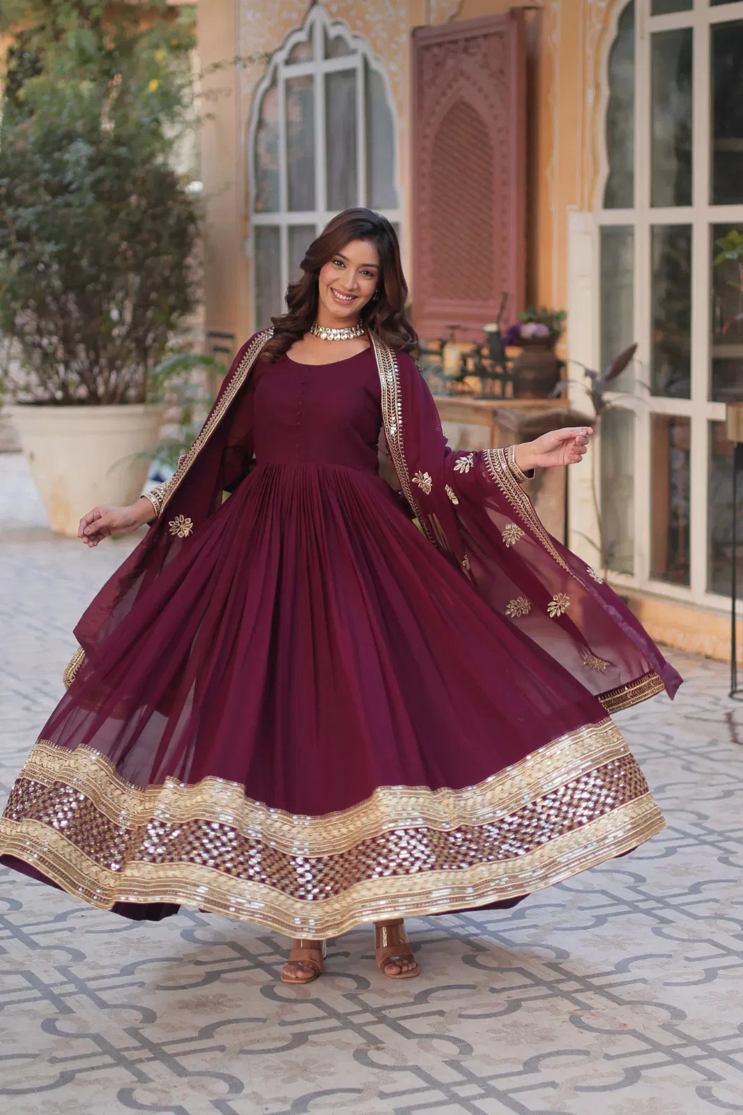 Luna Vol 6 Designer Faux Georgette Gown Collection