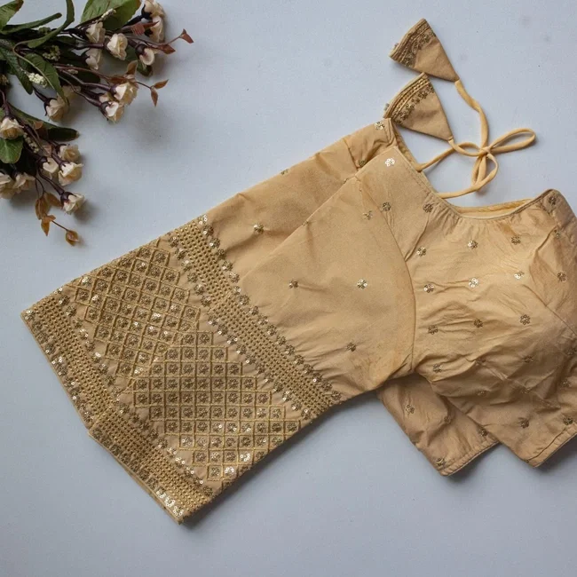 Ruh STAR01 Vichitra Silk Readymade Embroidery Sequence Blouse