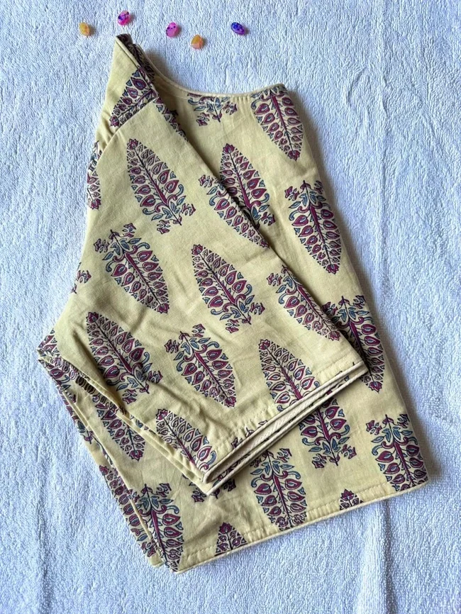 Fab Ajrakh 5 HandBlock Cotton Blouse