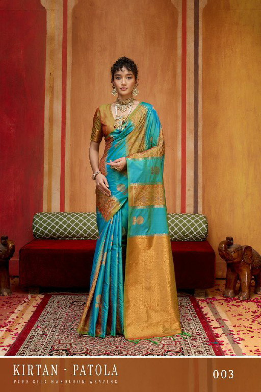 Rajtex Kirtan Patola Pure Silk Handloom Weaving Saree