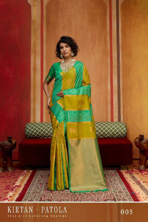 Rajtex Kirtan Patola Pure Silk Handloom Weaving Saree