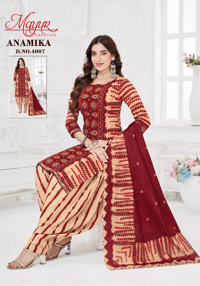 Mayur Anamika Vol 4 Cotton Printed Daily Wear Dress Material Collection