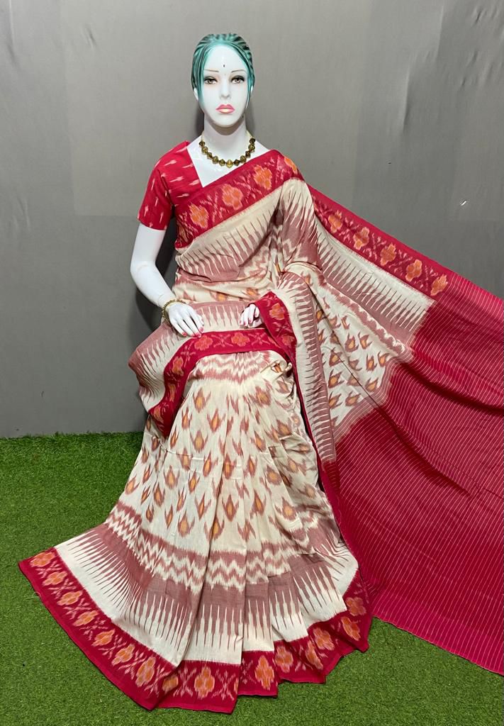 Lekha Vc Linen 1 Soft Linen Cotton Digital Printed Saree