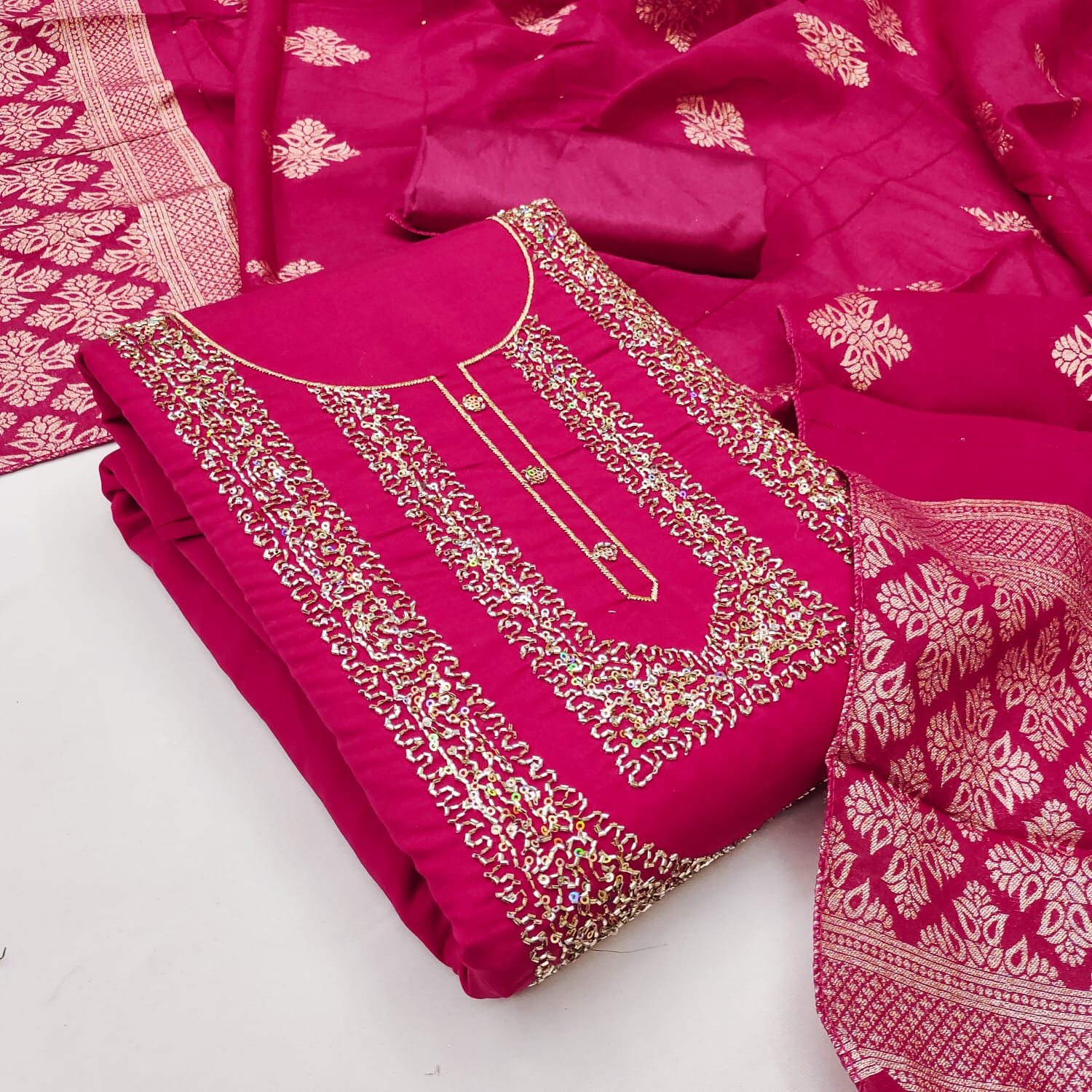 Designer Sringar Kurti Bottom With Dupatta  Dress material Collection