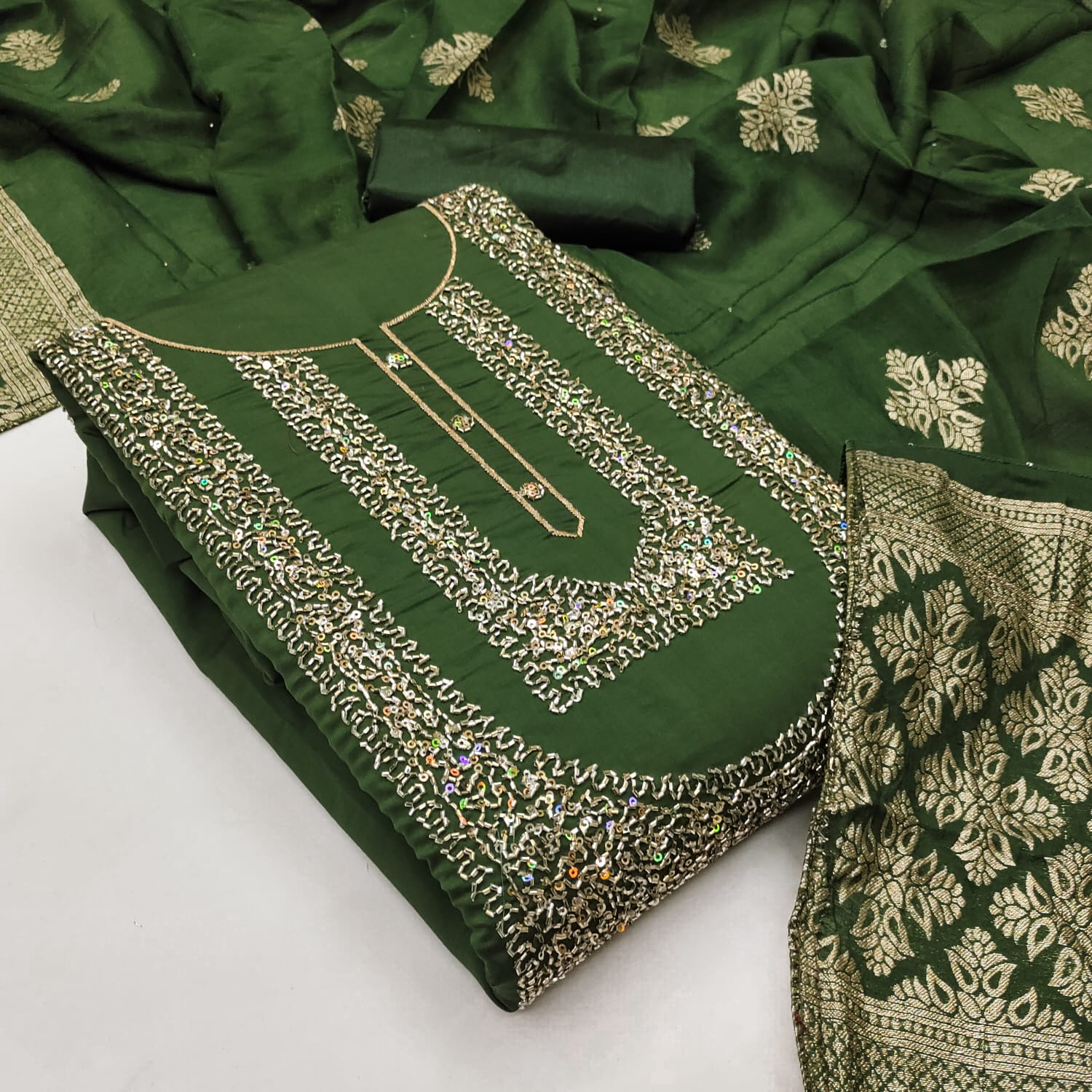 Designer Sringar Kurti Bottom With Dupatta  Dress material Collection