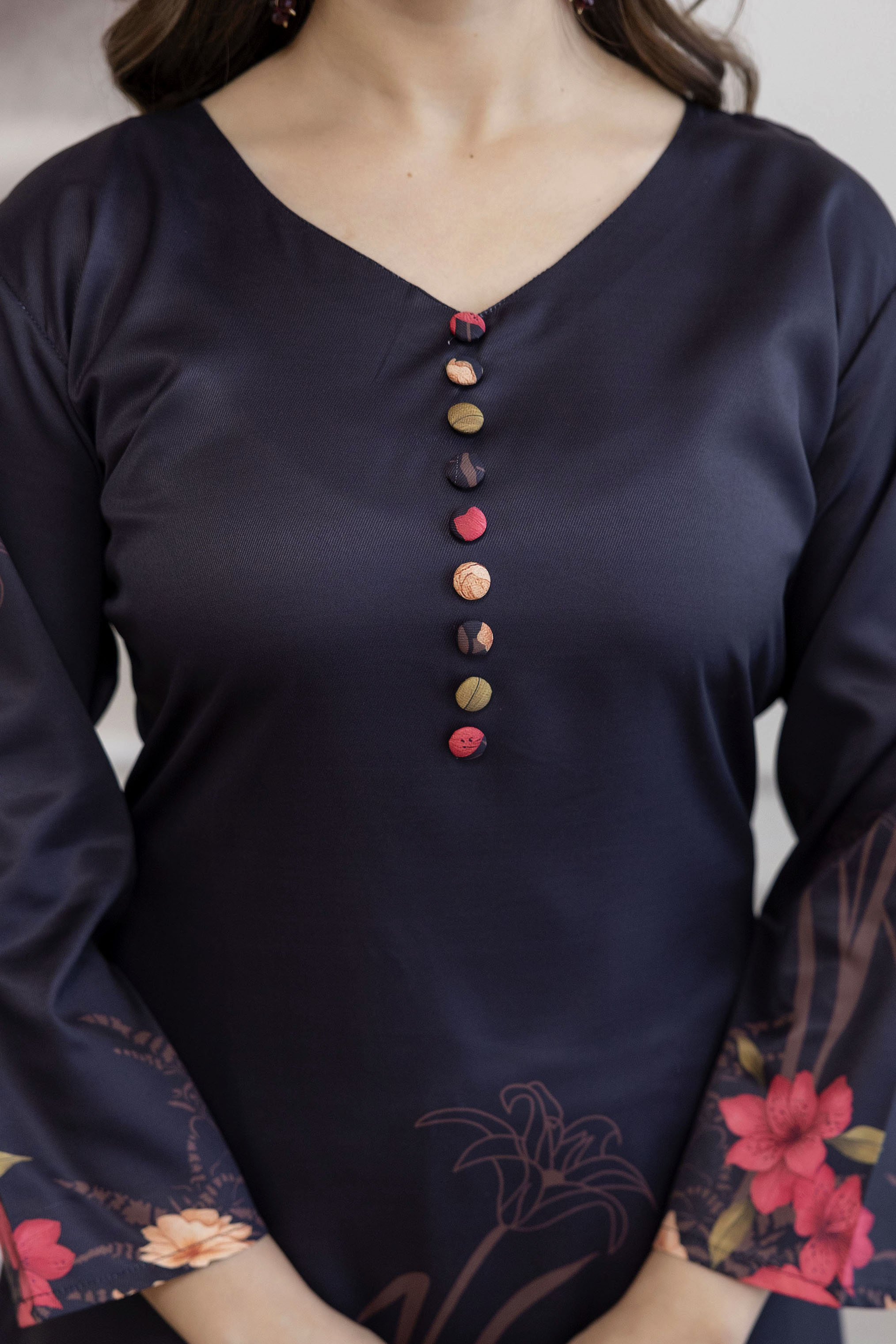 Arajuli 01 Aasam Digital Flower Printed Top Bottom And Dupatta Collection