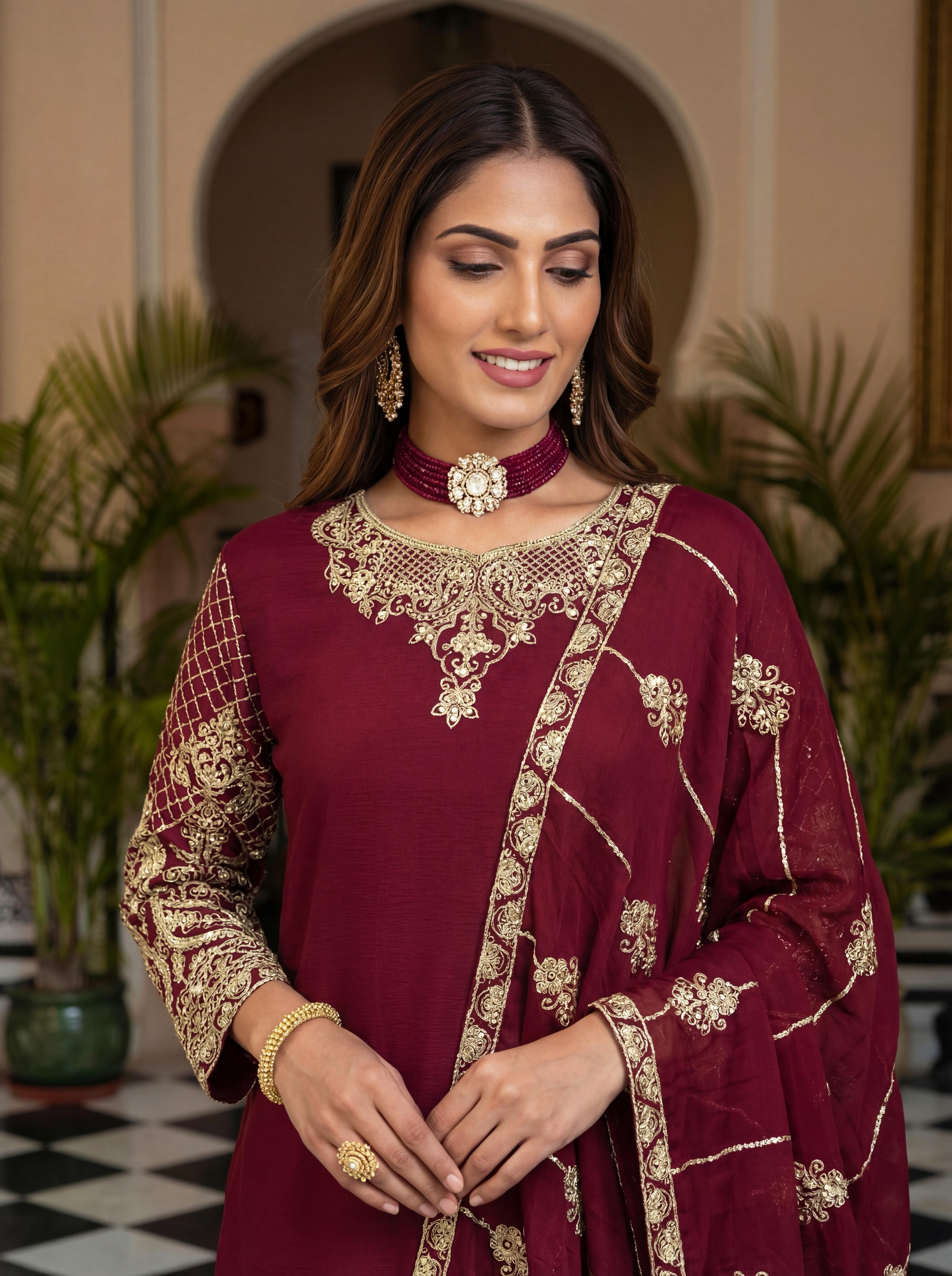 Dv Designer Dress Festive Style With These Stunning Embroidered Sharara Suits Collection 