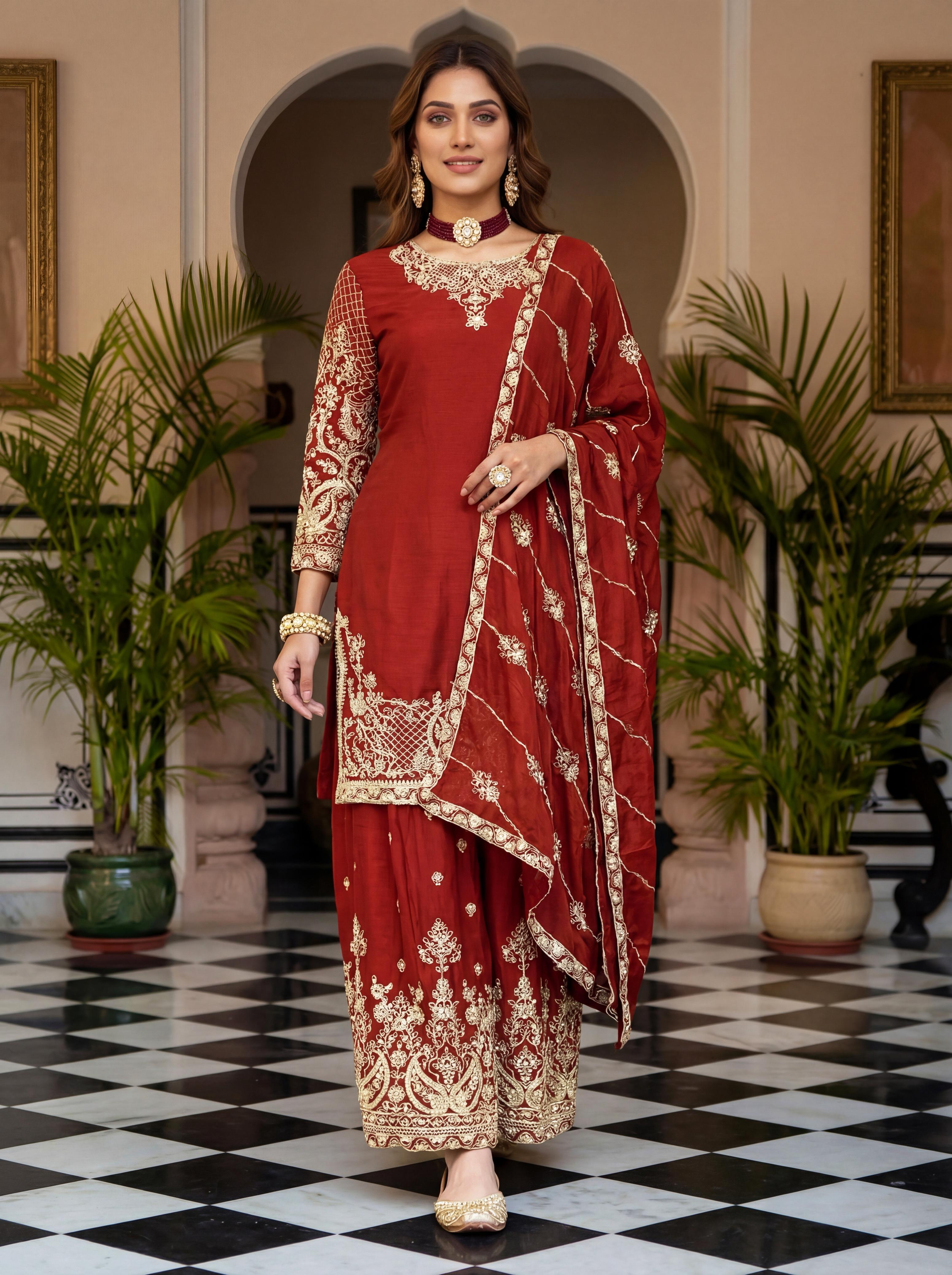 Dv Designer Dress Festive Style With These Stunning Embroidered Sharara Suits Collection 