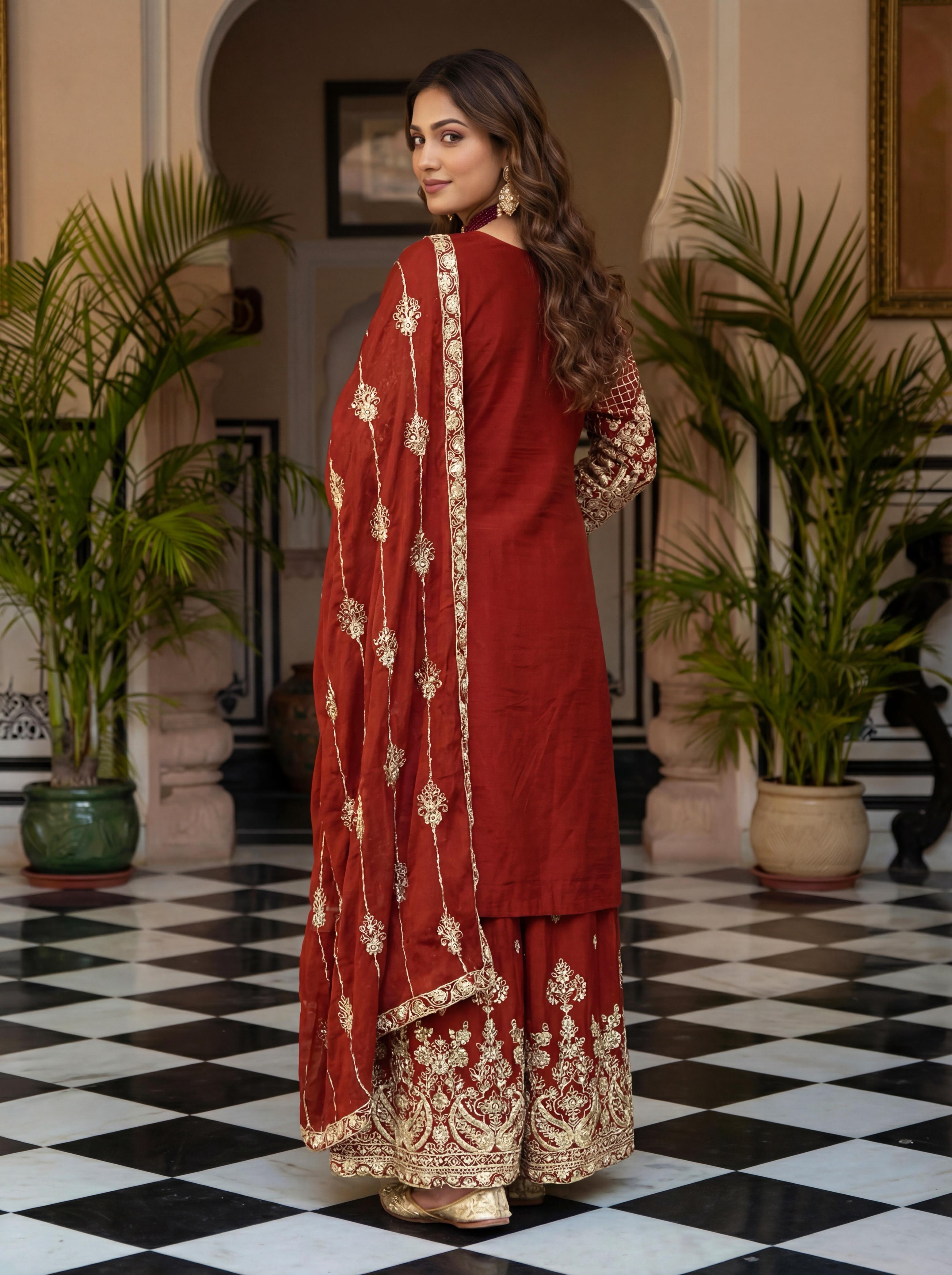 Dv Designer Dress Festive Style With These Stunning Embroidered Sharara Suits Collection 