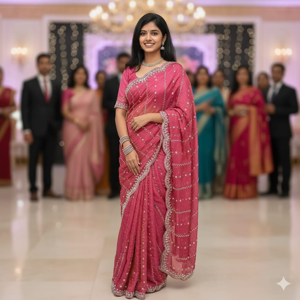 KC 95 Launch Grand Party Wear Saree In Original Gold Beeds Work Collection 