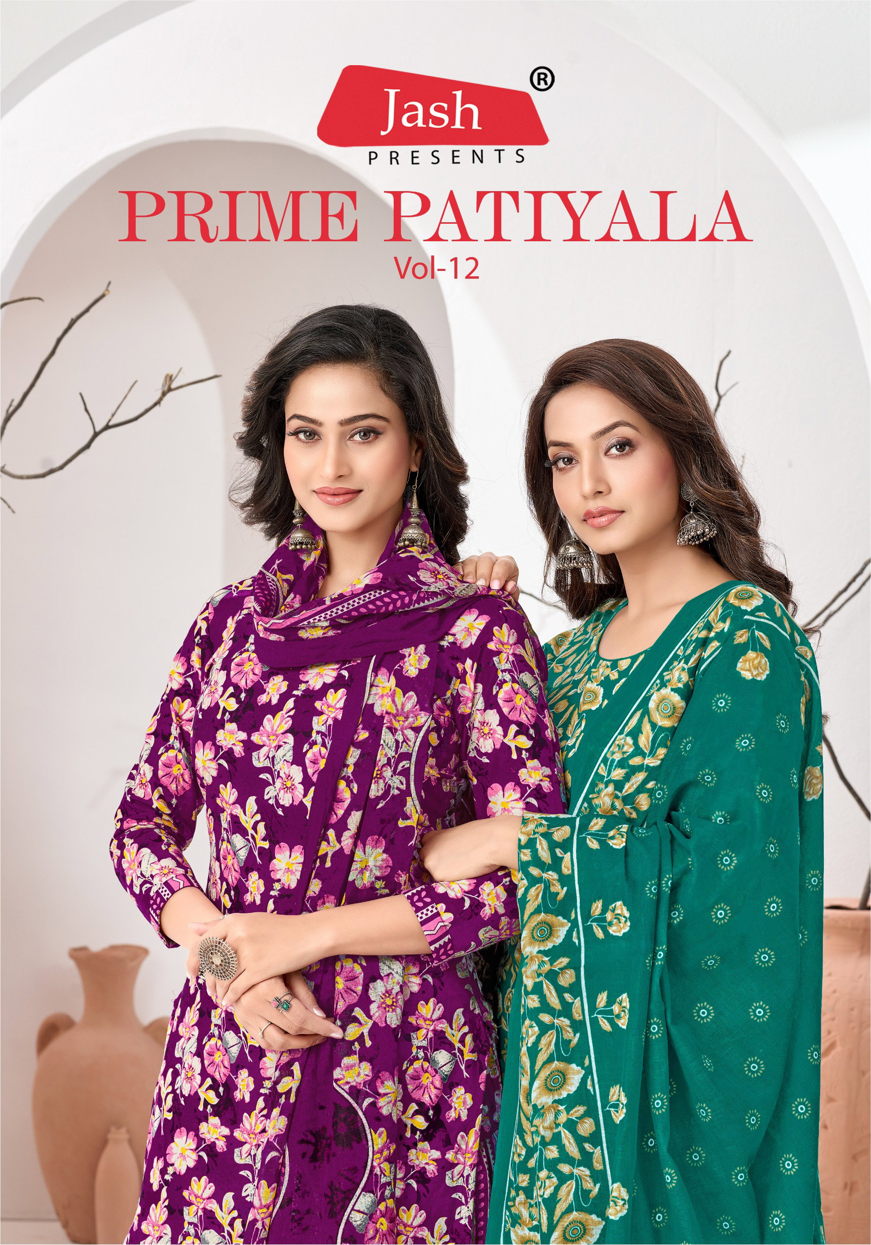 Jash Prime Patiyala Vol 12 Printed Cotton Dress Material