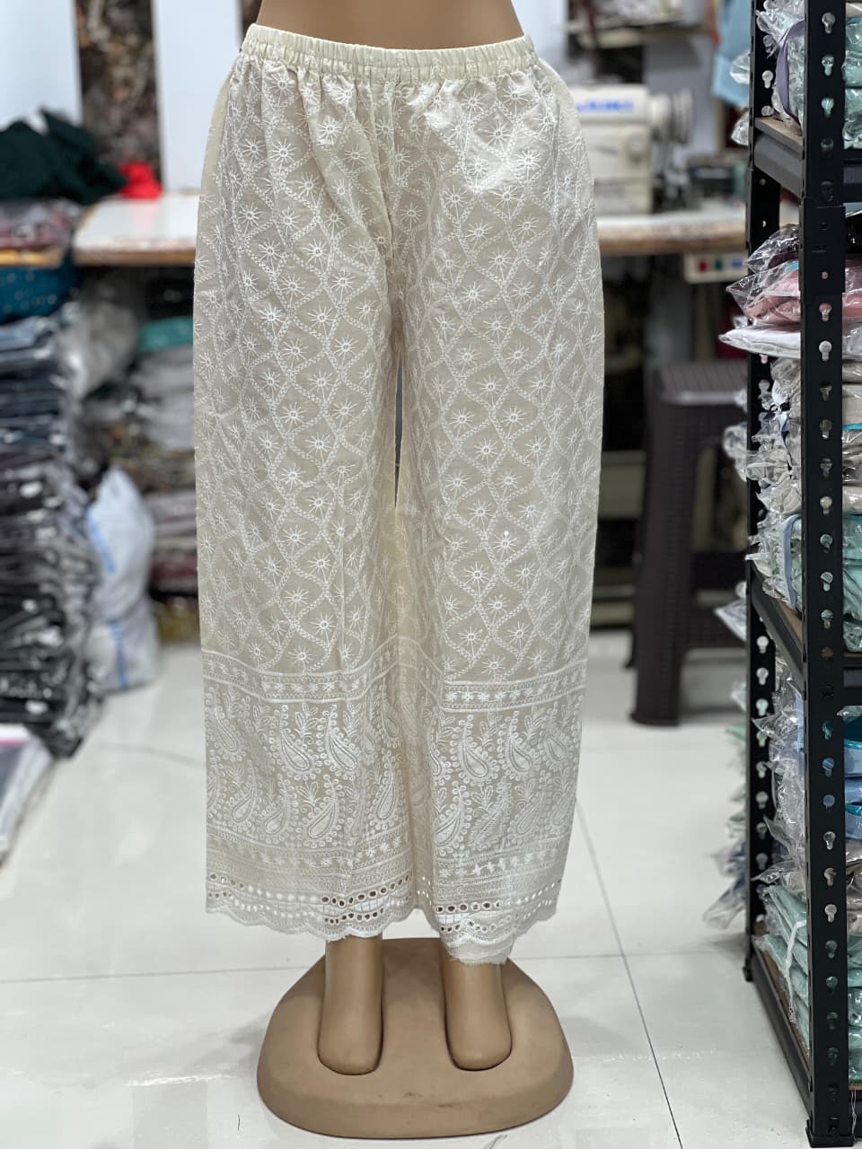 Maji Chikankari Plazzo Vol 2 Chikankari Work Loose Fit Plazzo Collection