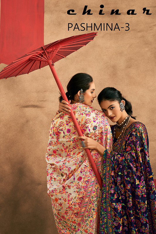 Sosy Chinar Pashmina 3 Model Cotton With Pashmina Weaving Saree