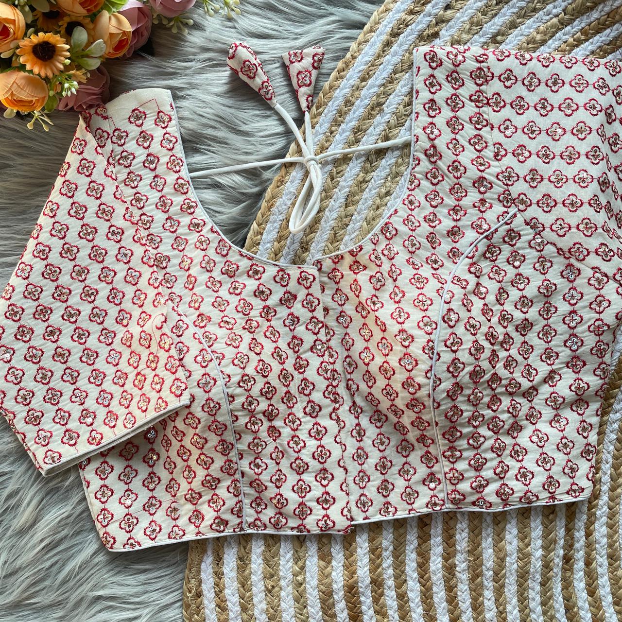 Fab Khadi Vol 7 Embroidery Khadi Blouse Collection