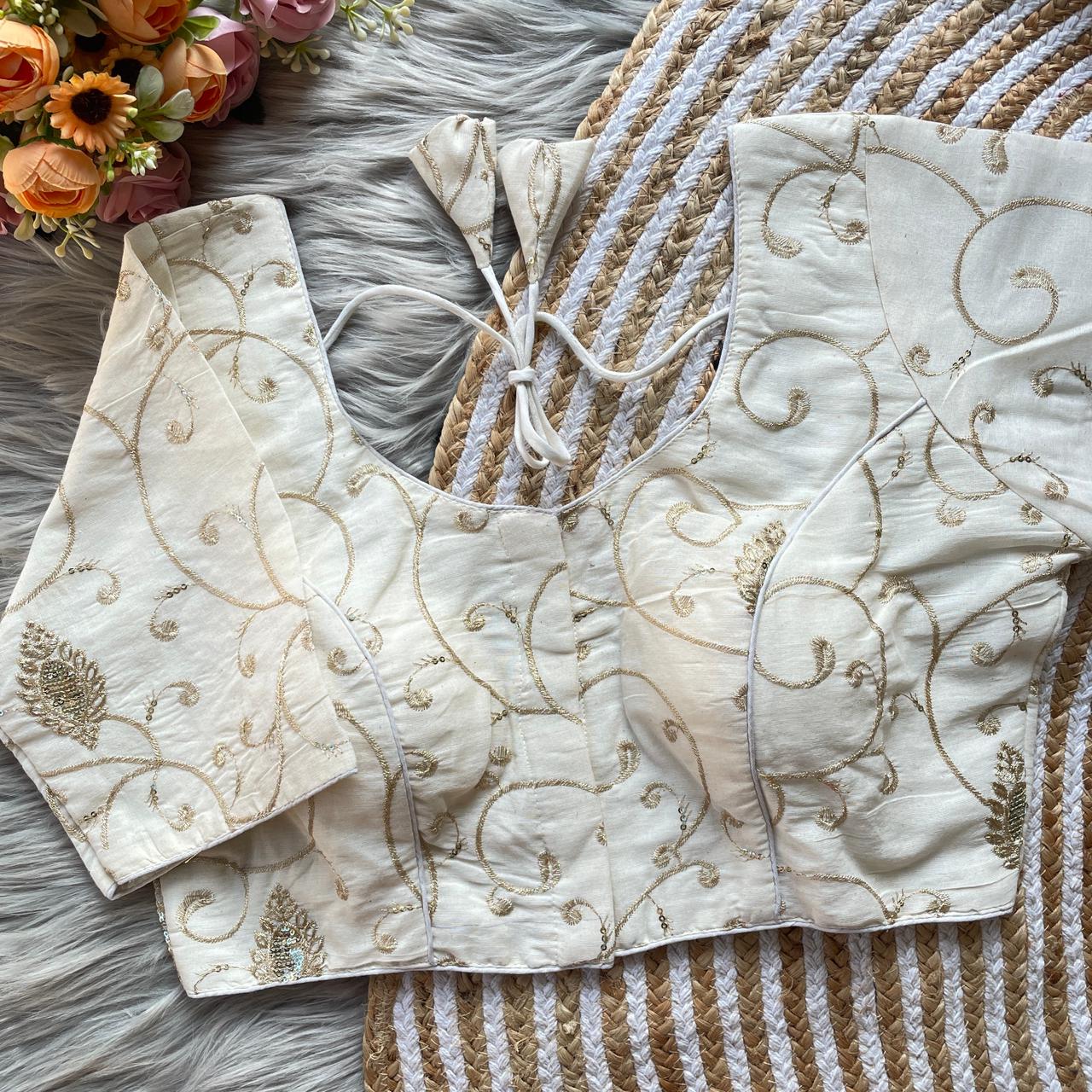 Fab Khadi Vol 7 Embroidery Khadi Blouse Collection