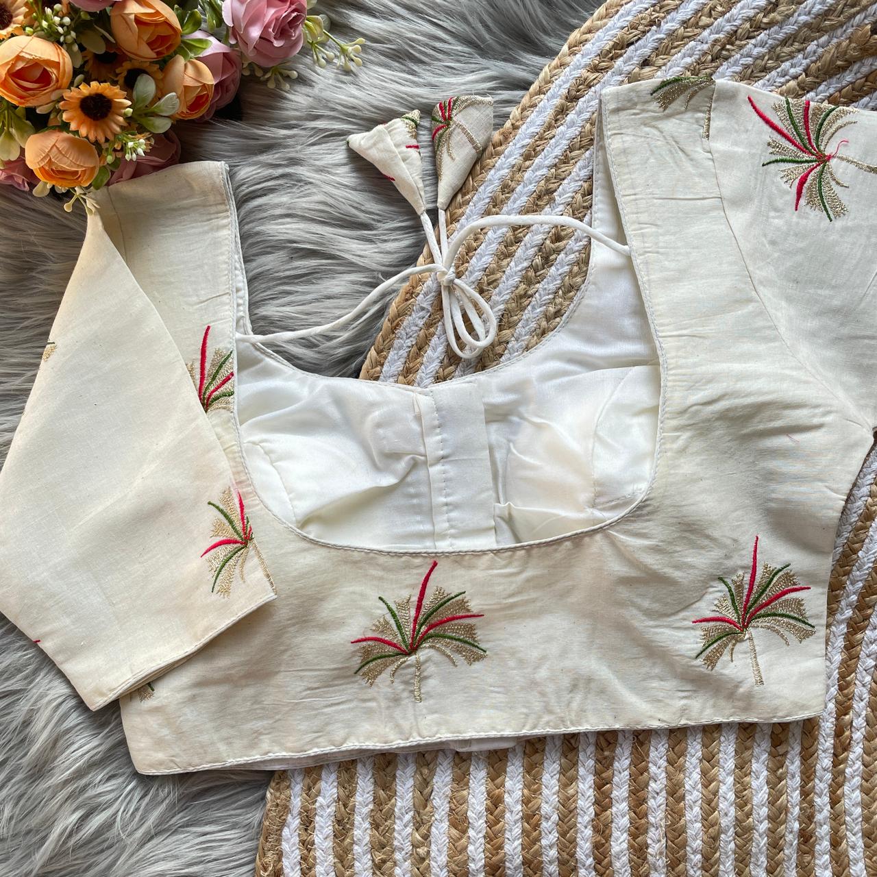 Fab Khadi Vol 7 Embroidery Khadi Blouse Collection