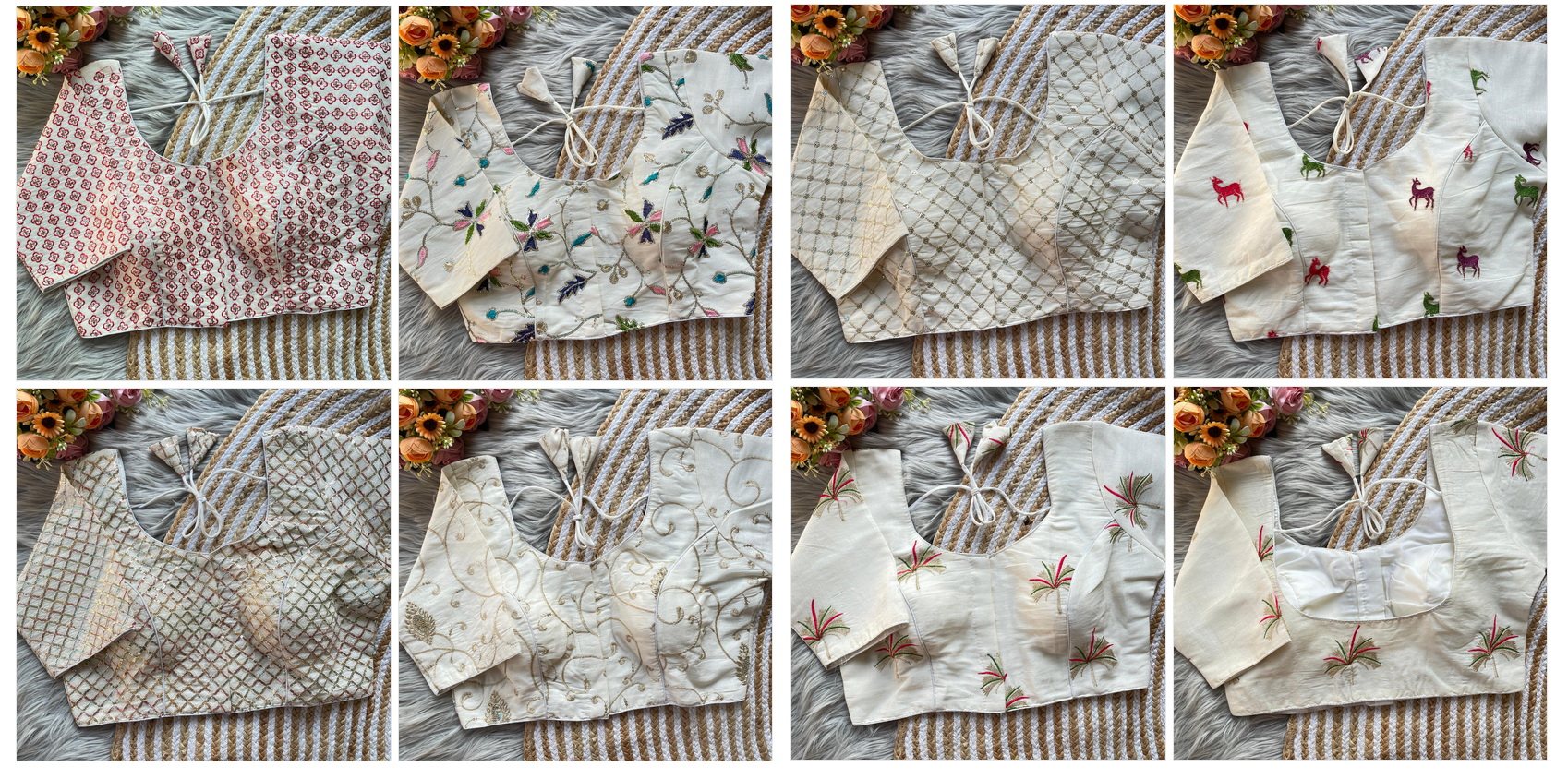 Fab Khadi Vol 7 Embroidery Khadi Blouse Collection