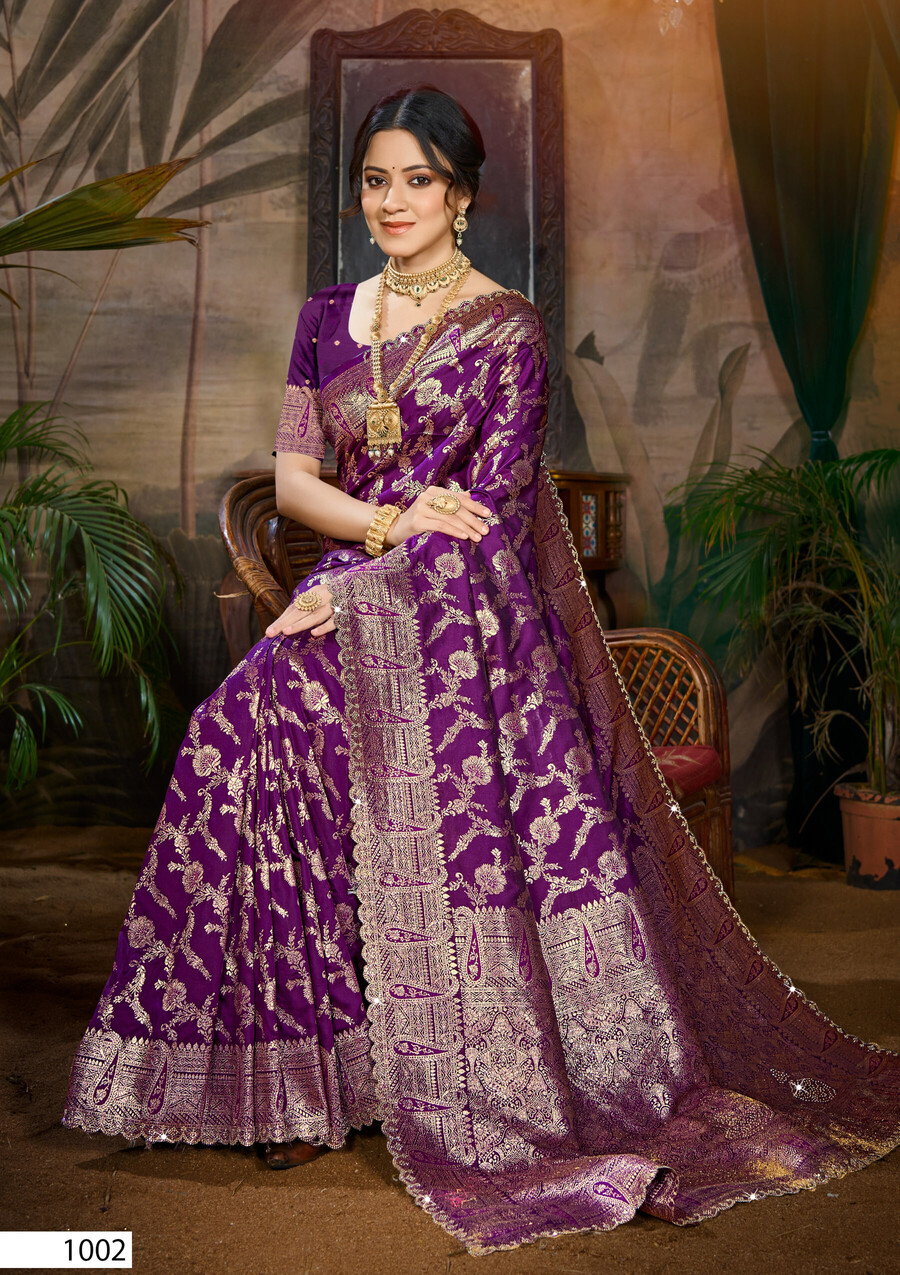 Saroj Tina Silk Saroski Vol 3 Silk Wedding Wear Fancy Saree Collection