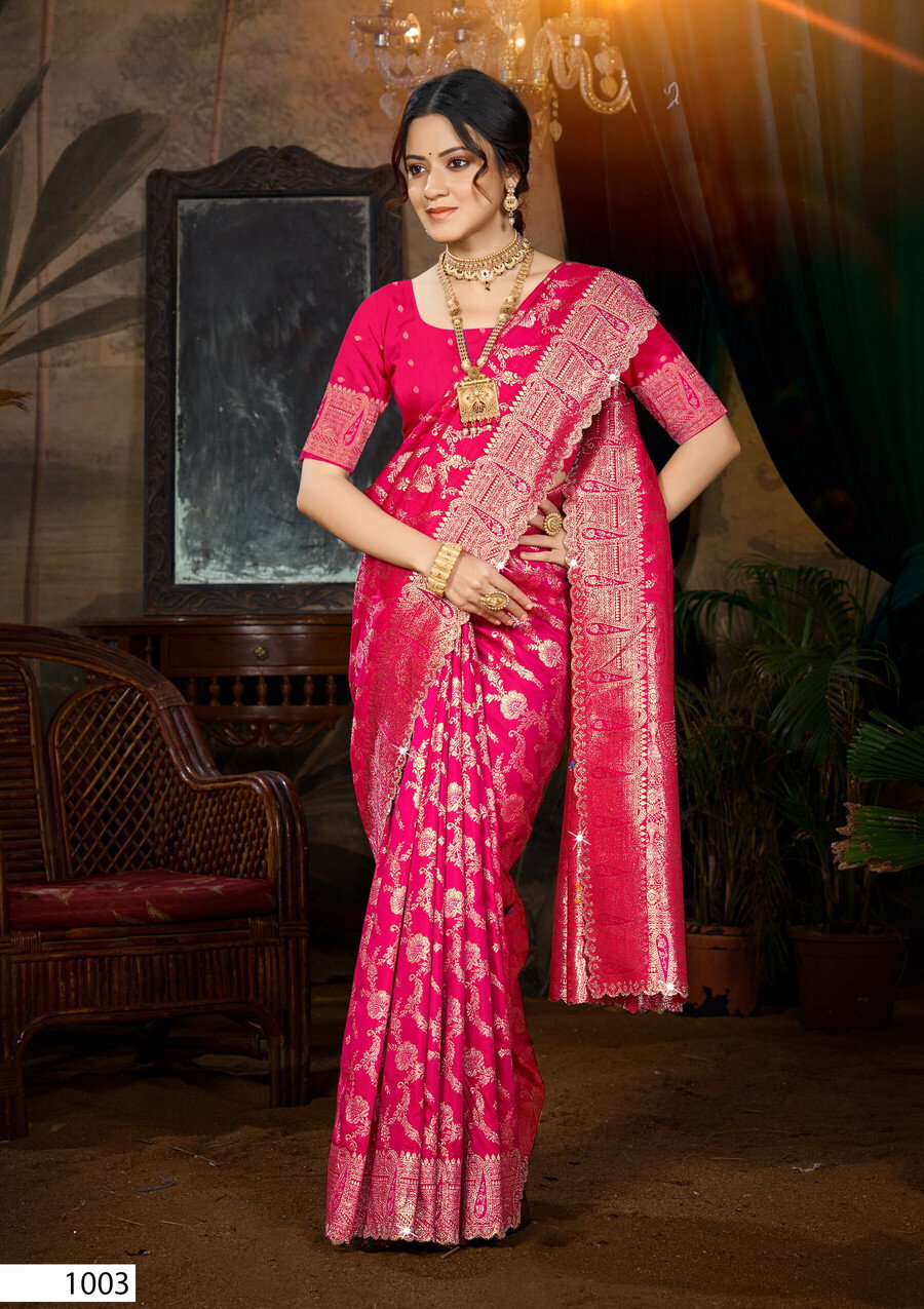 Saroj Tina Silk Saroski Vol 3 Silk Wedding Wear Fancy Saree Collection