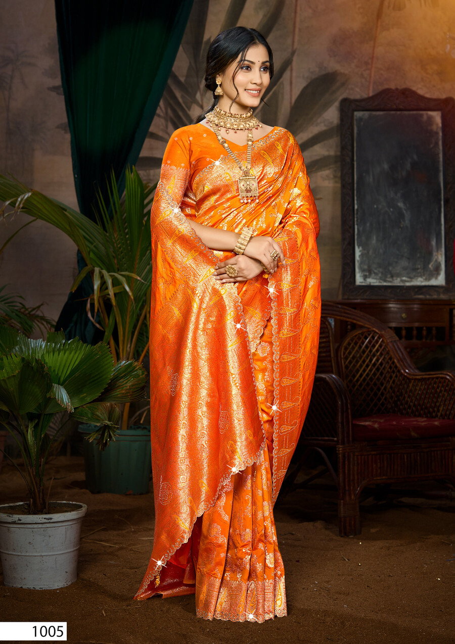 Saroj Tina Silk Saroski Vol 3 Silk Wedding Wear Fancy Saree Collection