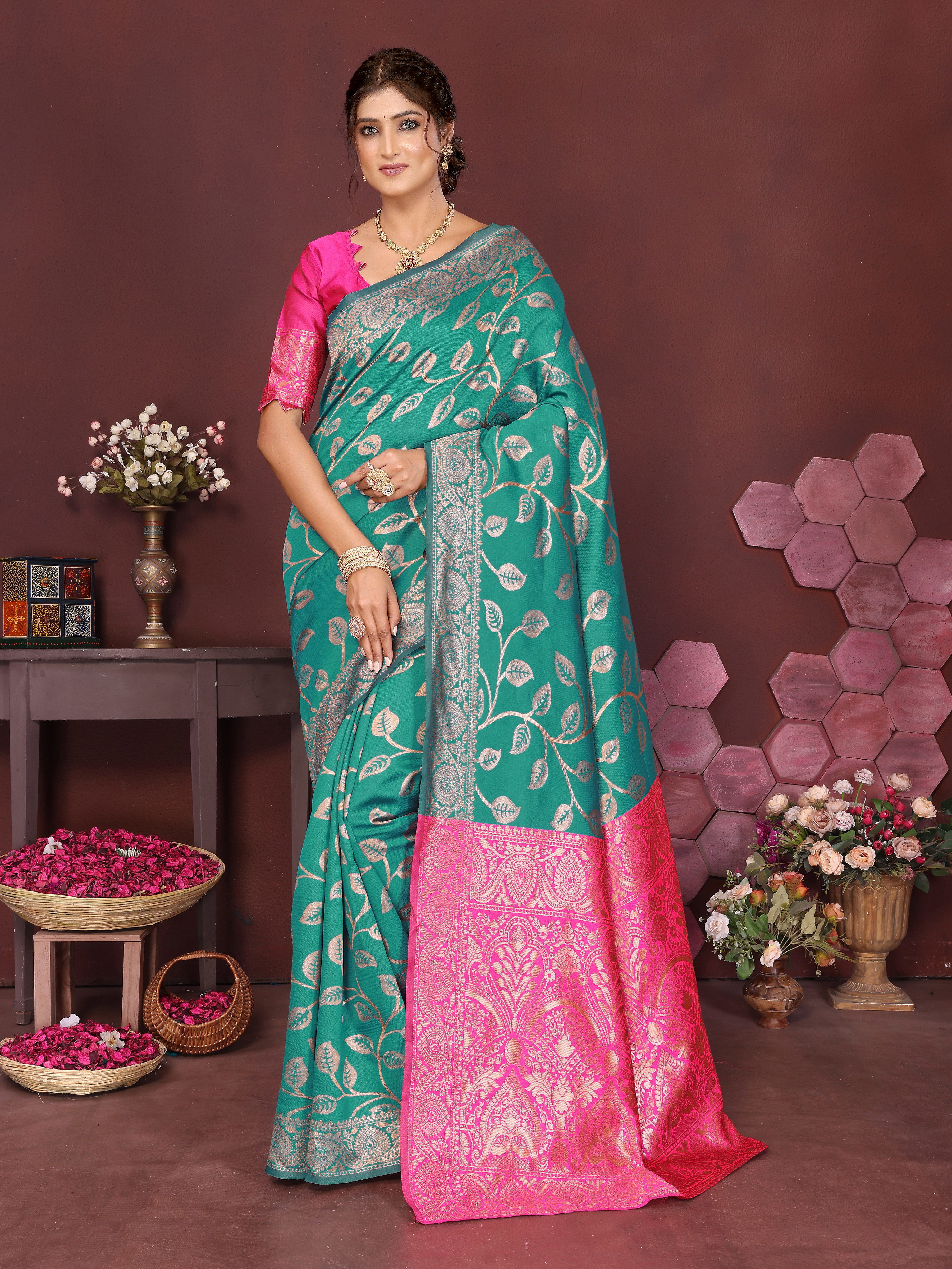 Sd Banarasi Silk Vol 3 Silk Woven Worked Saree Collection