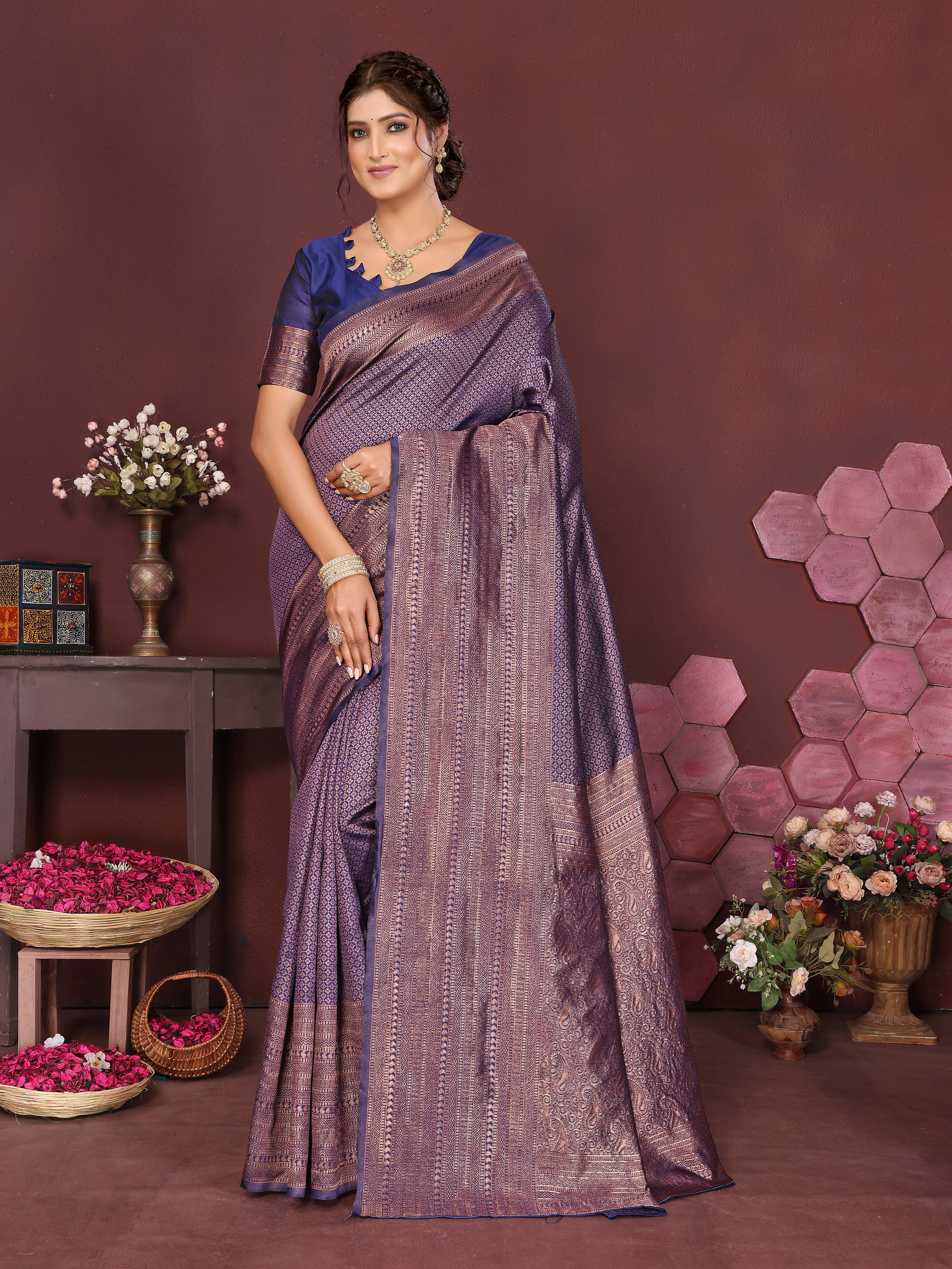 Sd Banarasi Silk Vol 3 Silk Woven Worked Saree Collection