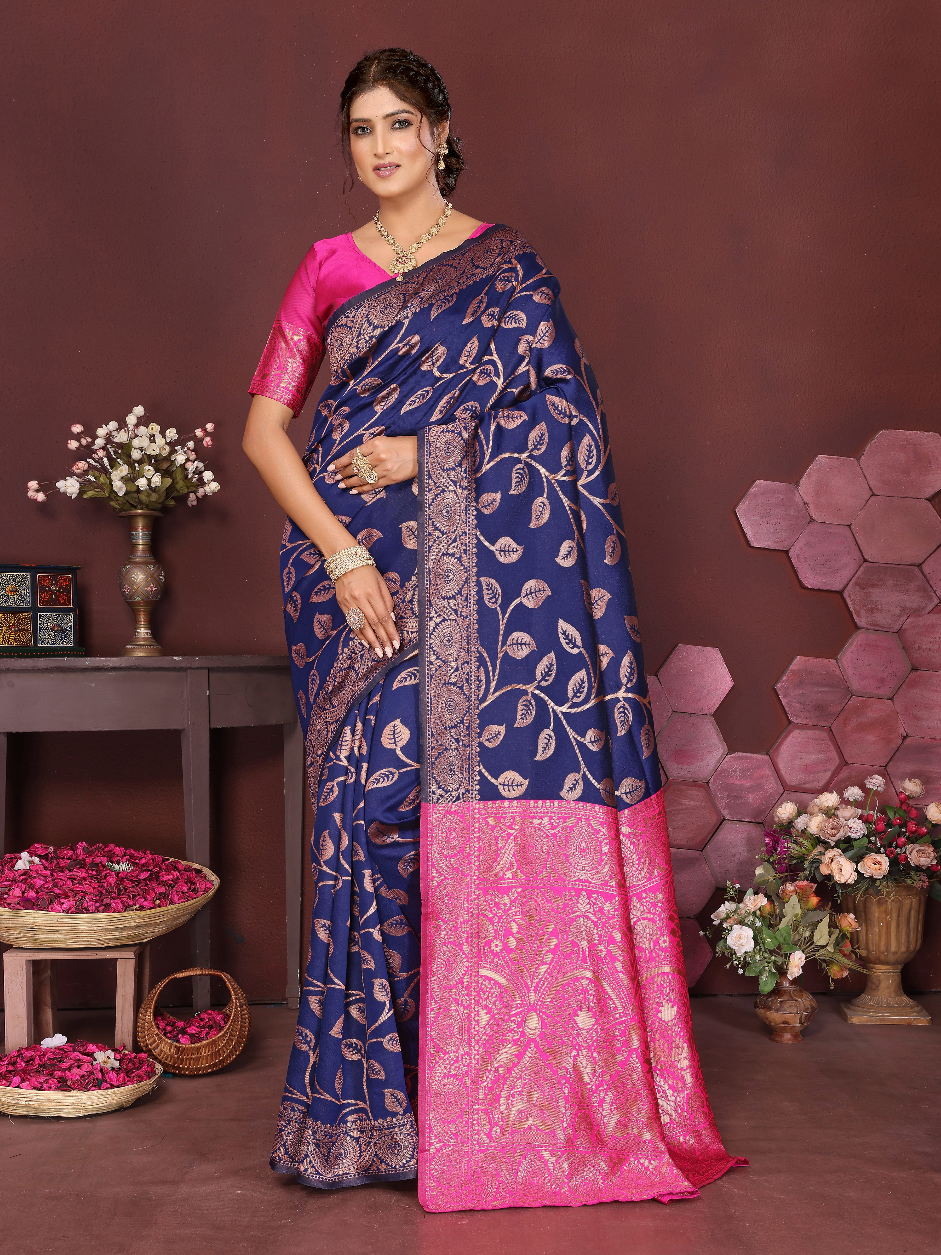 Sd Banarasi Silk Vol 3 Silk Woven Worked Saree Collection