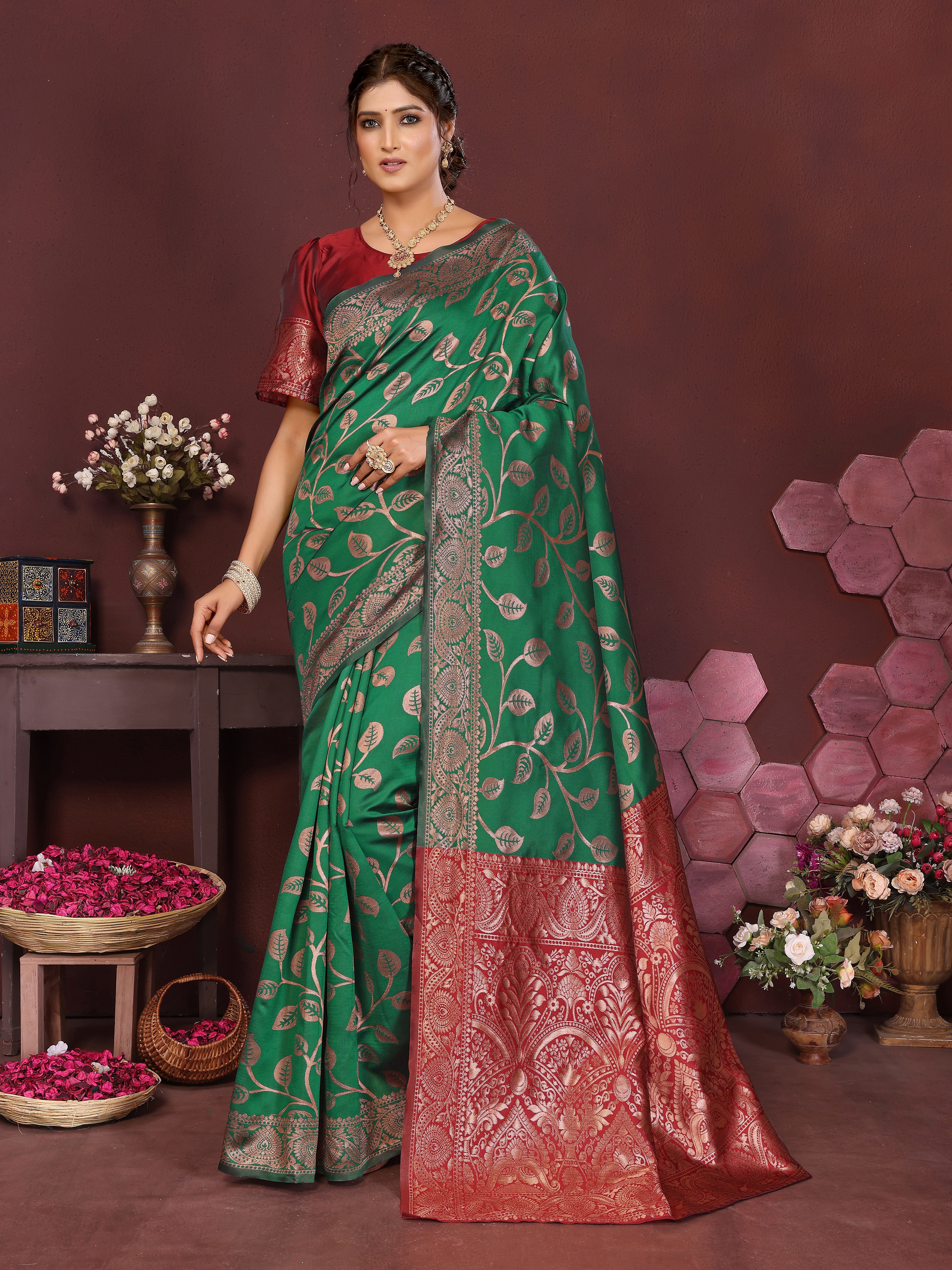 Sd Banarasi Silk Vol 3 Silk Woven Worked Saree Collection