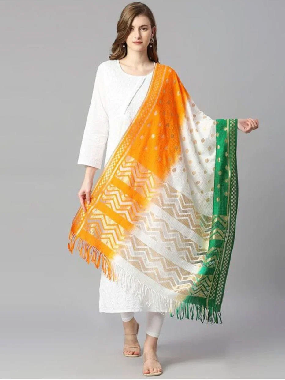 Maji Tiranga Dupatta jacquard Base Dupatta Collection 