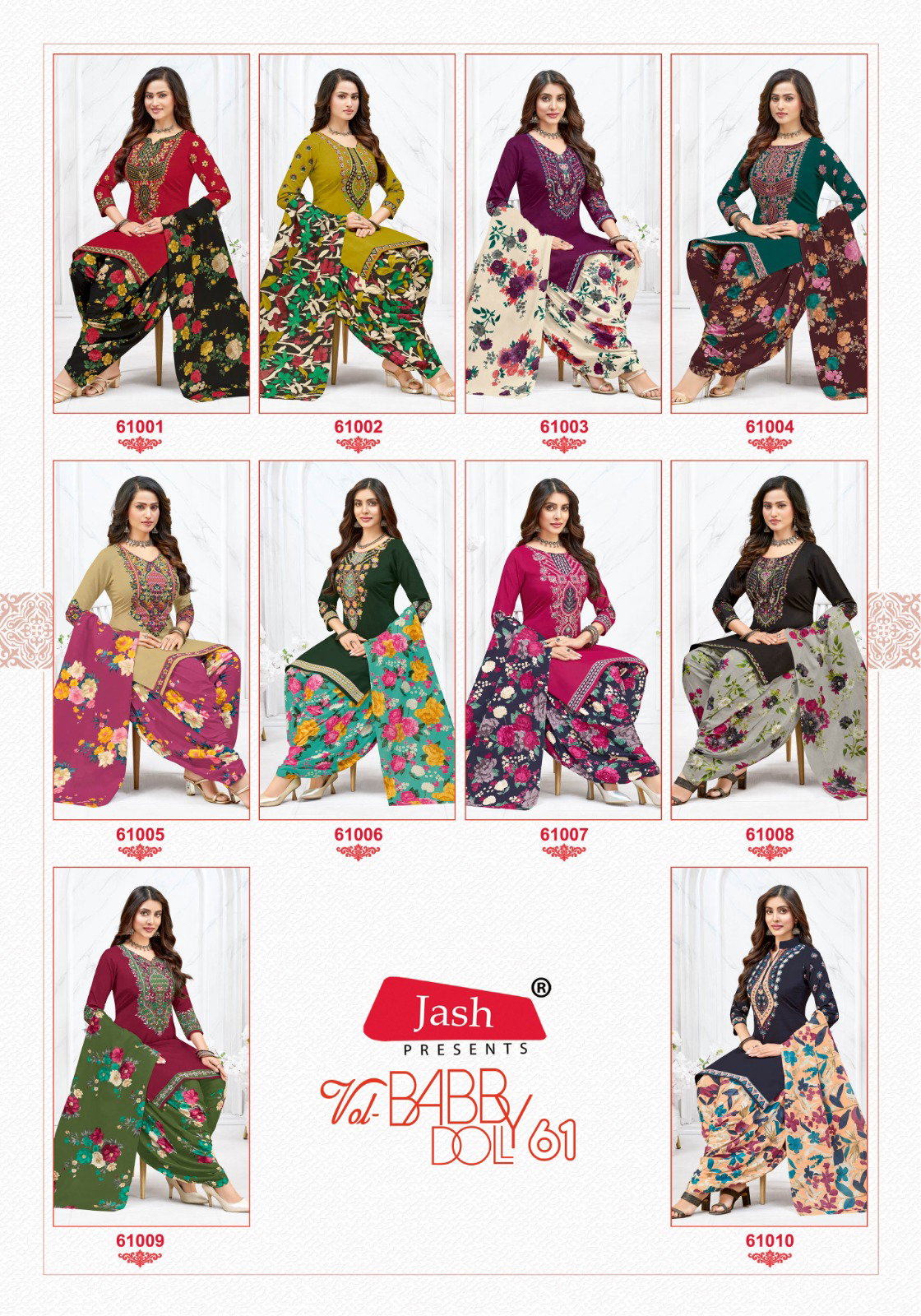 Jash Baby Doll Vol 61 Cotton Dress Material Collection