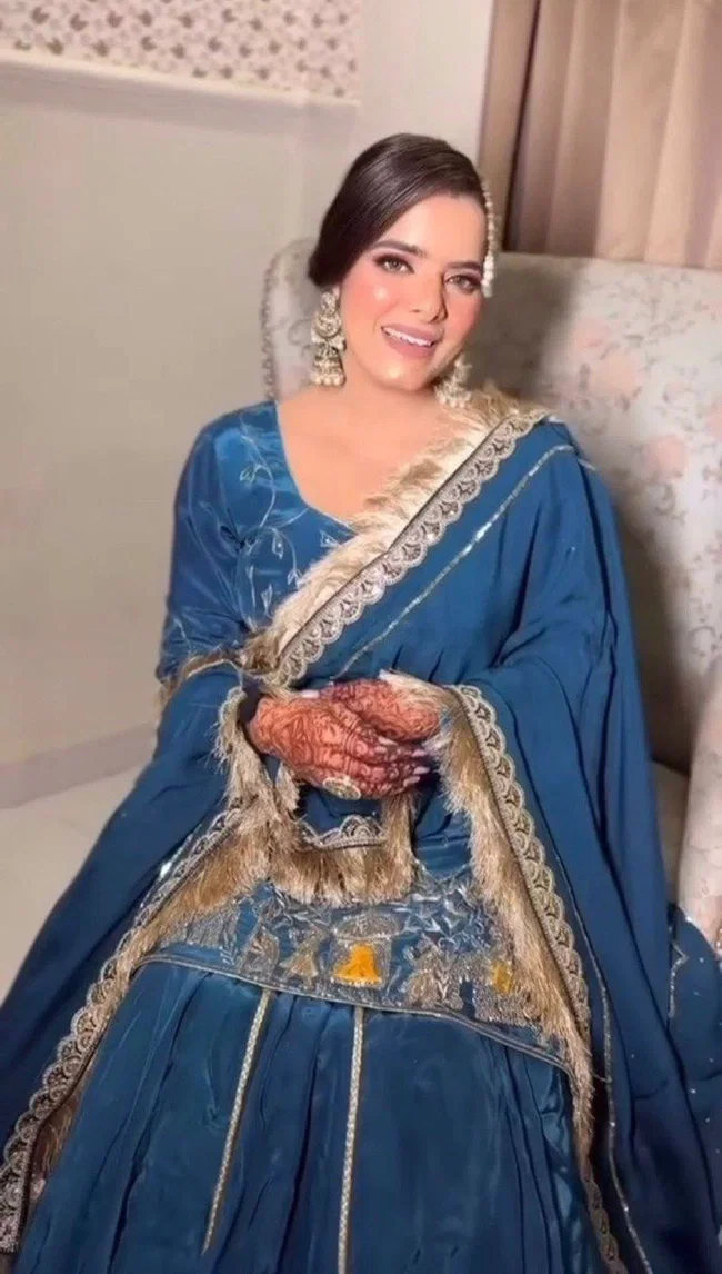 Glory 5865 Crep Silk Sharara Set