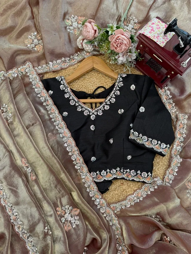 Glory KD 620 Fendy Silk Saree With Blouse
