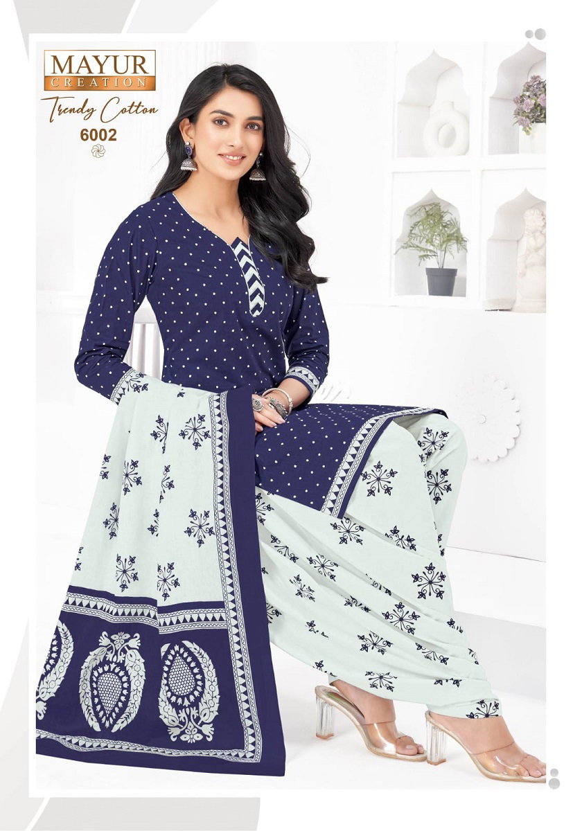 Mayur Trendy Cotton Vol 6 Cotton Printed Daily Wear Dress Material Collection