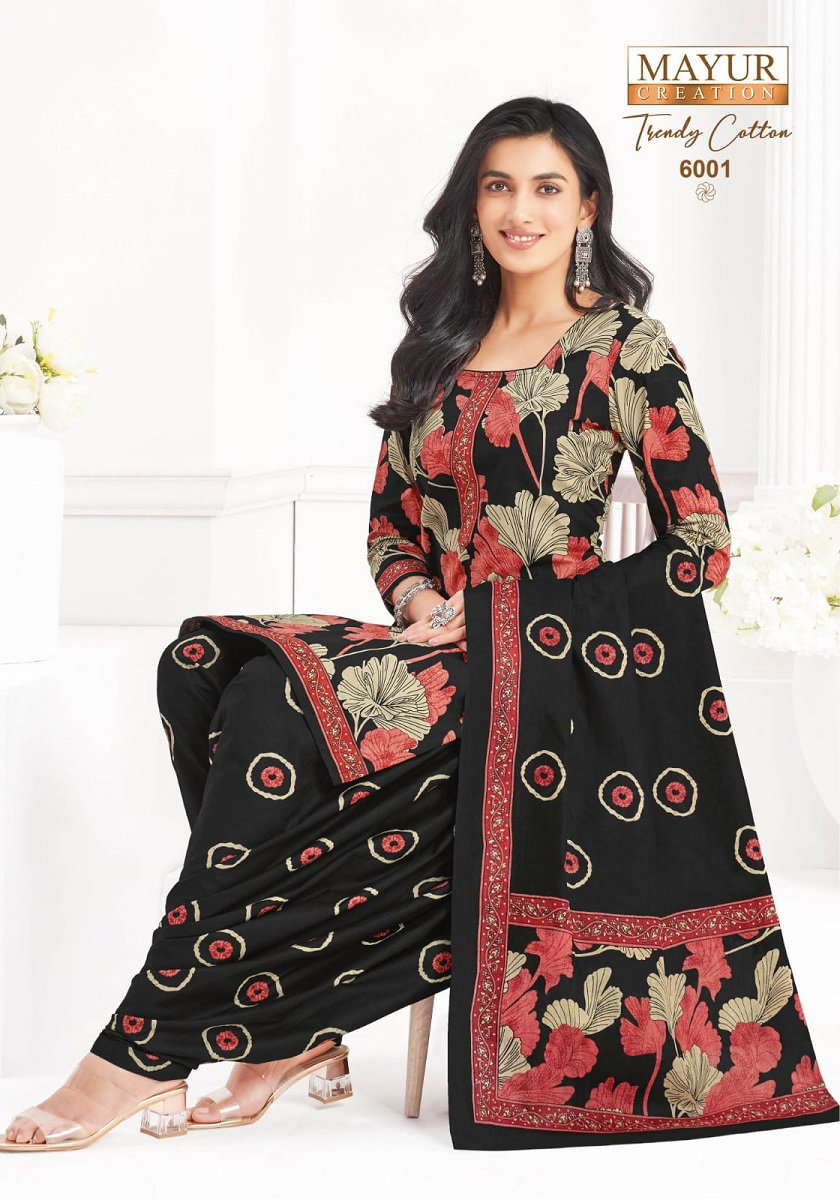 Mayur Trendy Cotton Vol 6 Cotton Printed Daily Wear Dress Material Collection