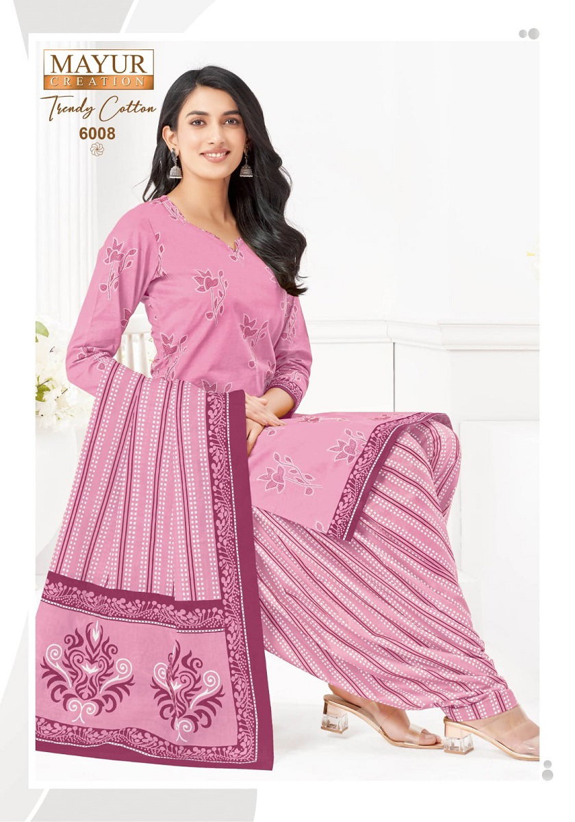 Mayur Trendy Cotton Vol 6 Cotton Printed Daily Wear Dress Material Collection