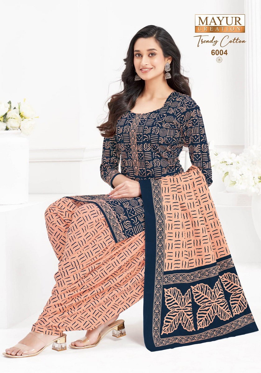 Mayur Trendy Cotton Vol 6 Cotton Printed Daily Wear Dress Material Collection