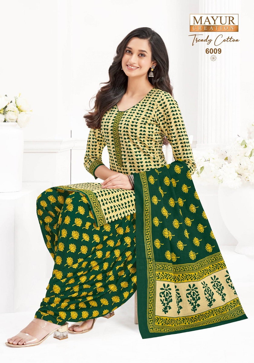 Mayur Trendy Cotton Vol 6 Cotton Printed Daily Wear Dress Material Collection