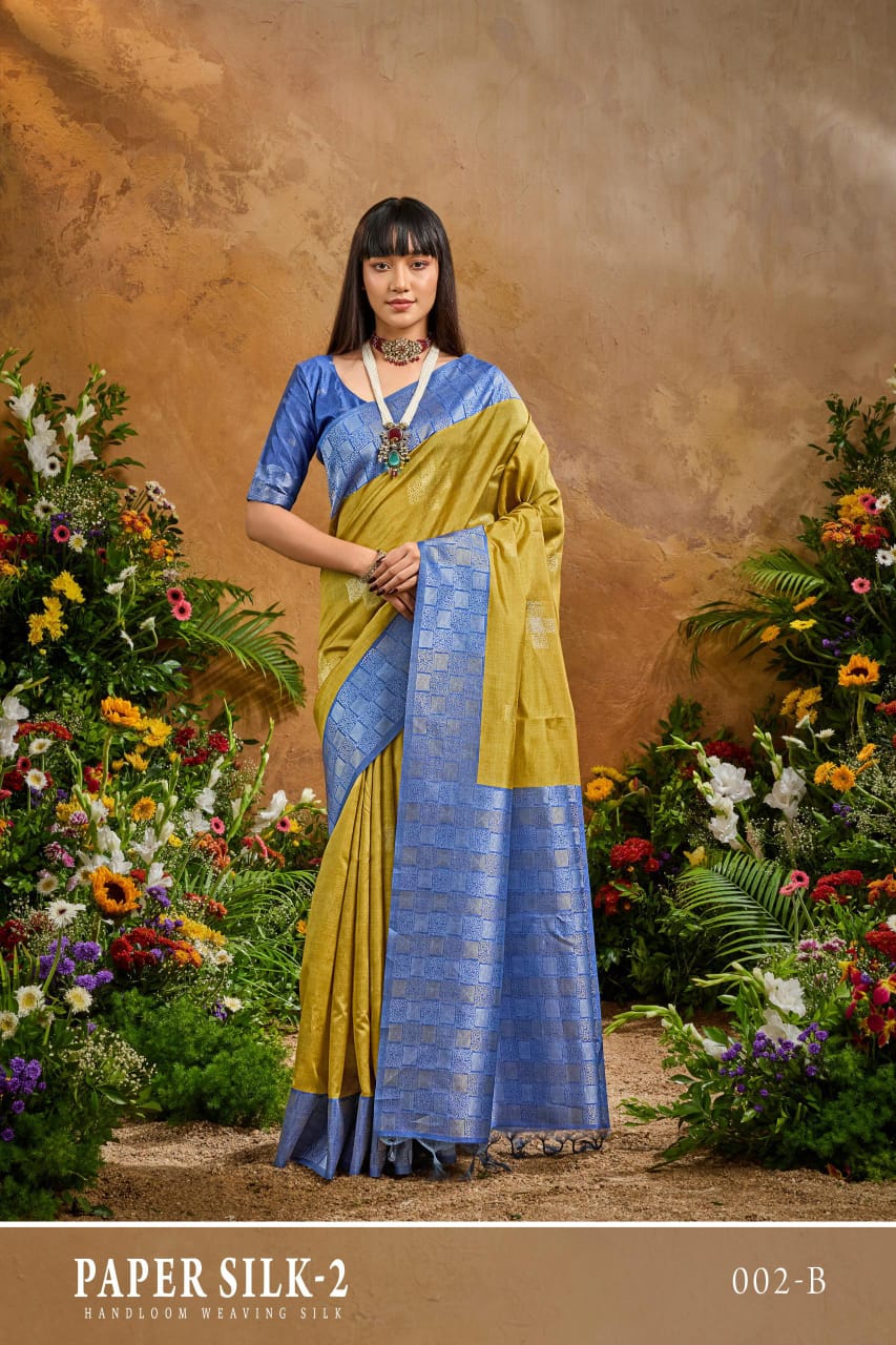 Rajtex Paper Silk 02 Handloom Weaiving Paper Silk Saree Collection 