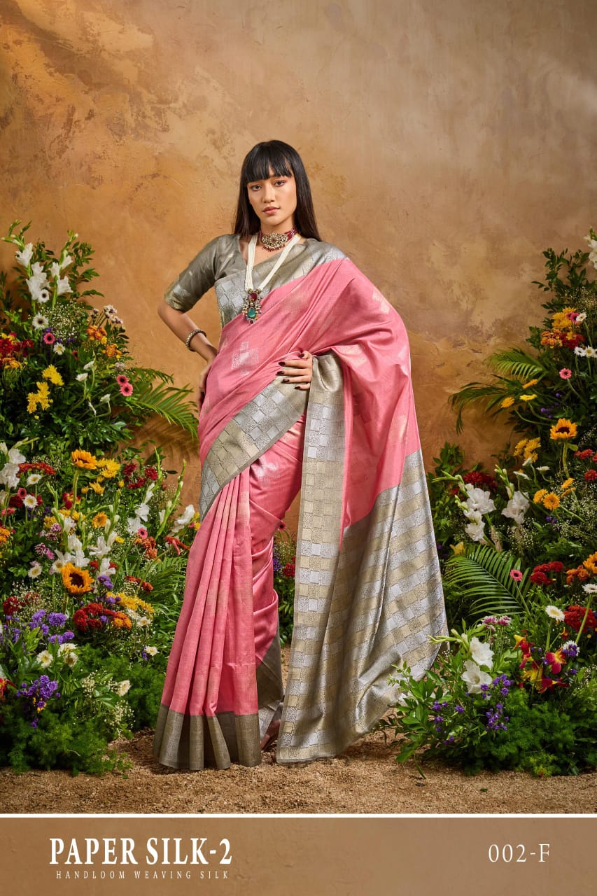 Rajtex Paper Silk 02 Handloom Weaiving Paper Silk Saree Collection 