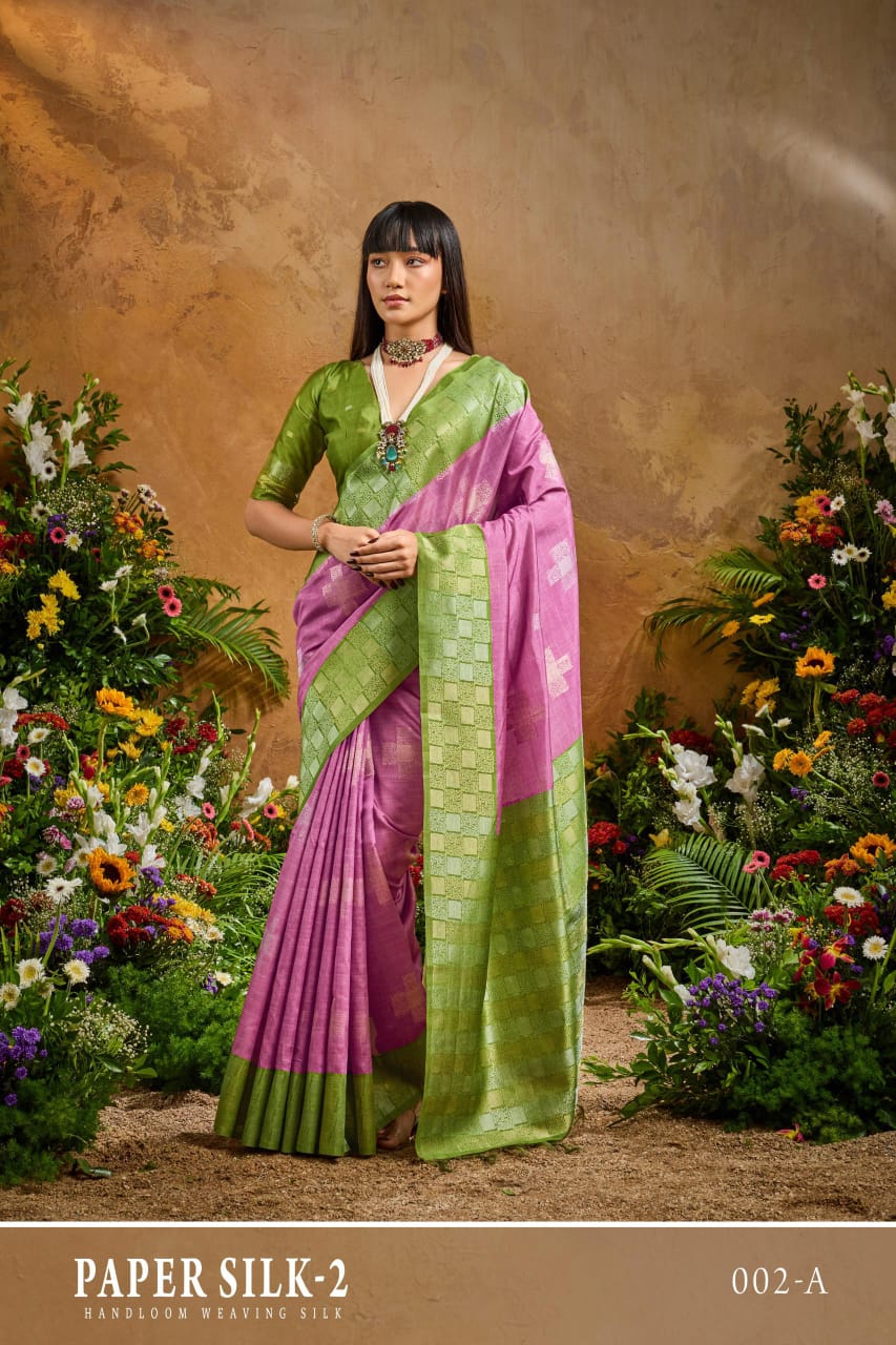 Rajtex Paper Silk 02 Handloom Weaiving Paper Silk Saree Collection 