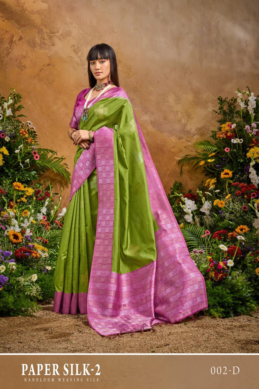Rajtex Paper Silk 02 Handloom Weaiving Paper Silk Saree Collection 