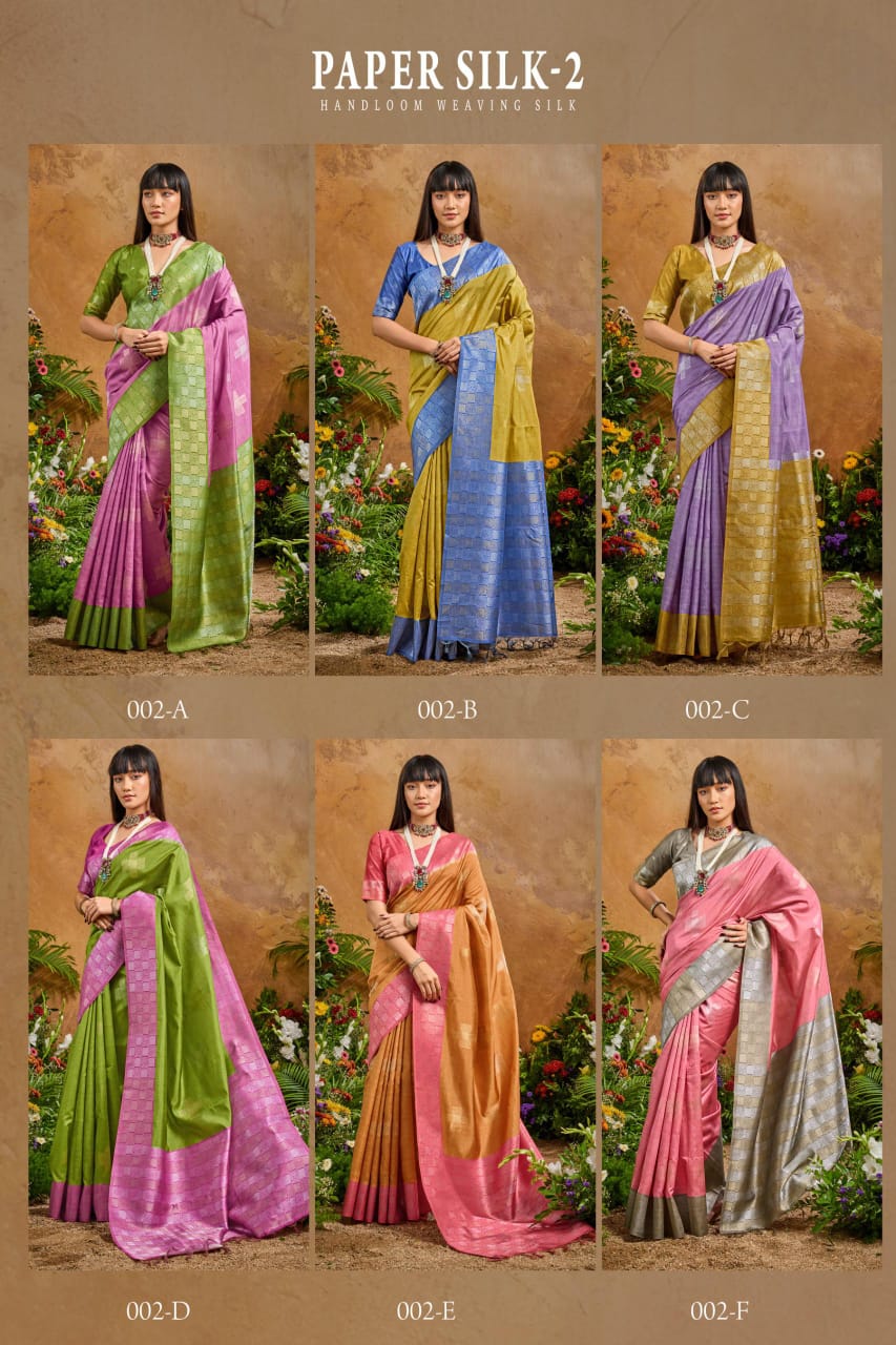 Rajtex Paper Silk 02 Handloom Weaiving Paper Silk Saree Collection 