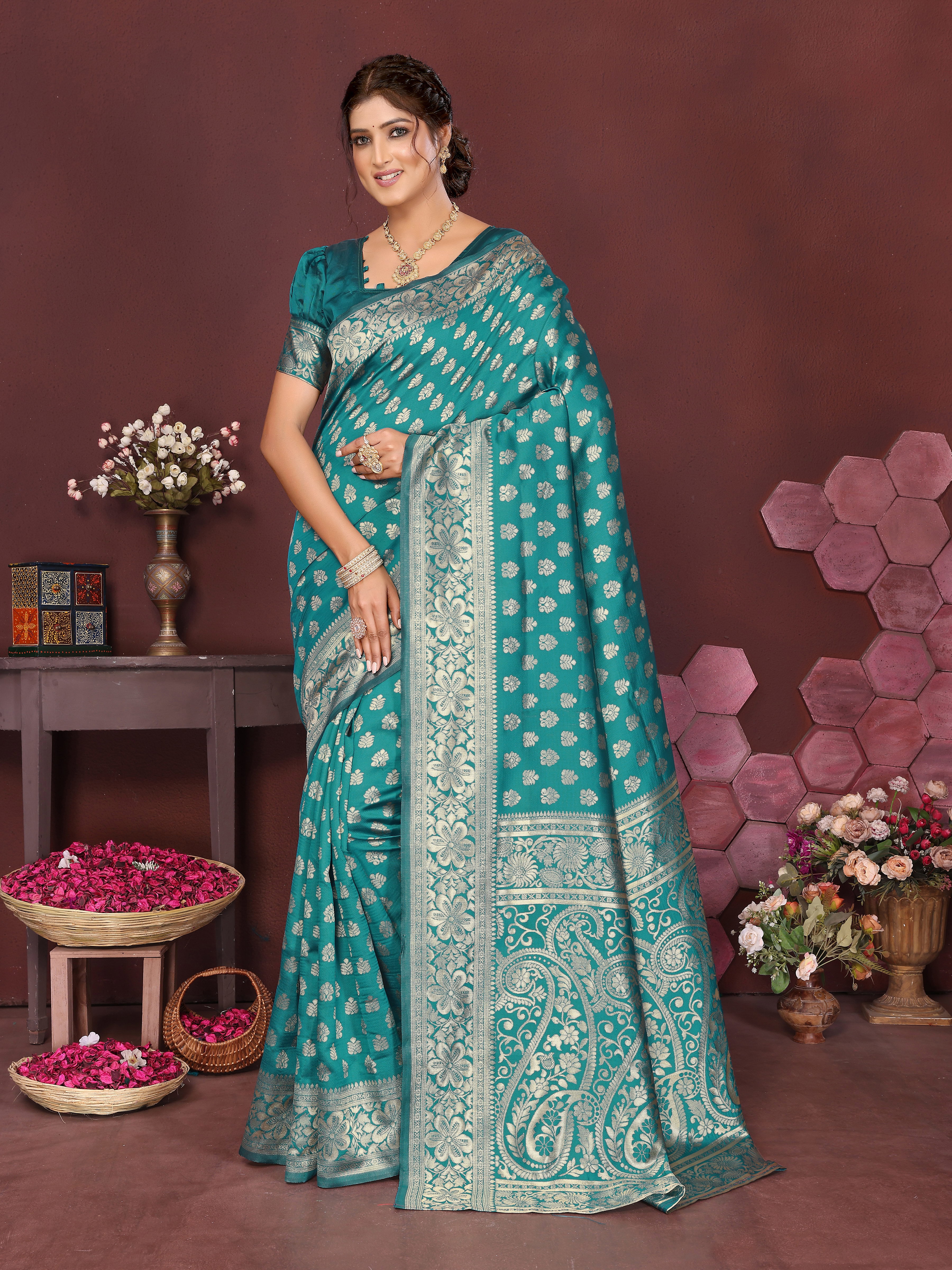Sd Banarasi Silk Vol 6 Silk Beautiful Saree Collection