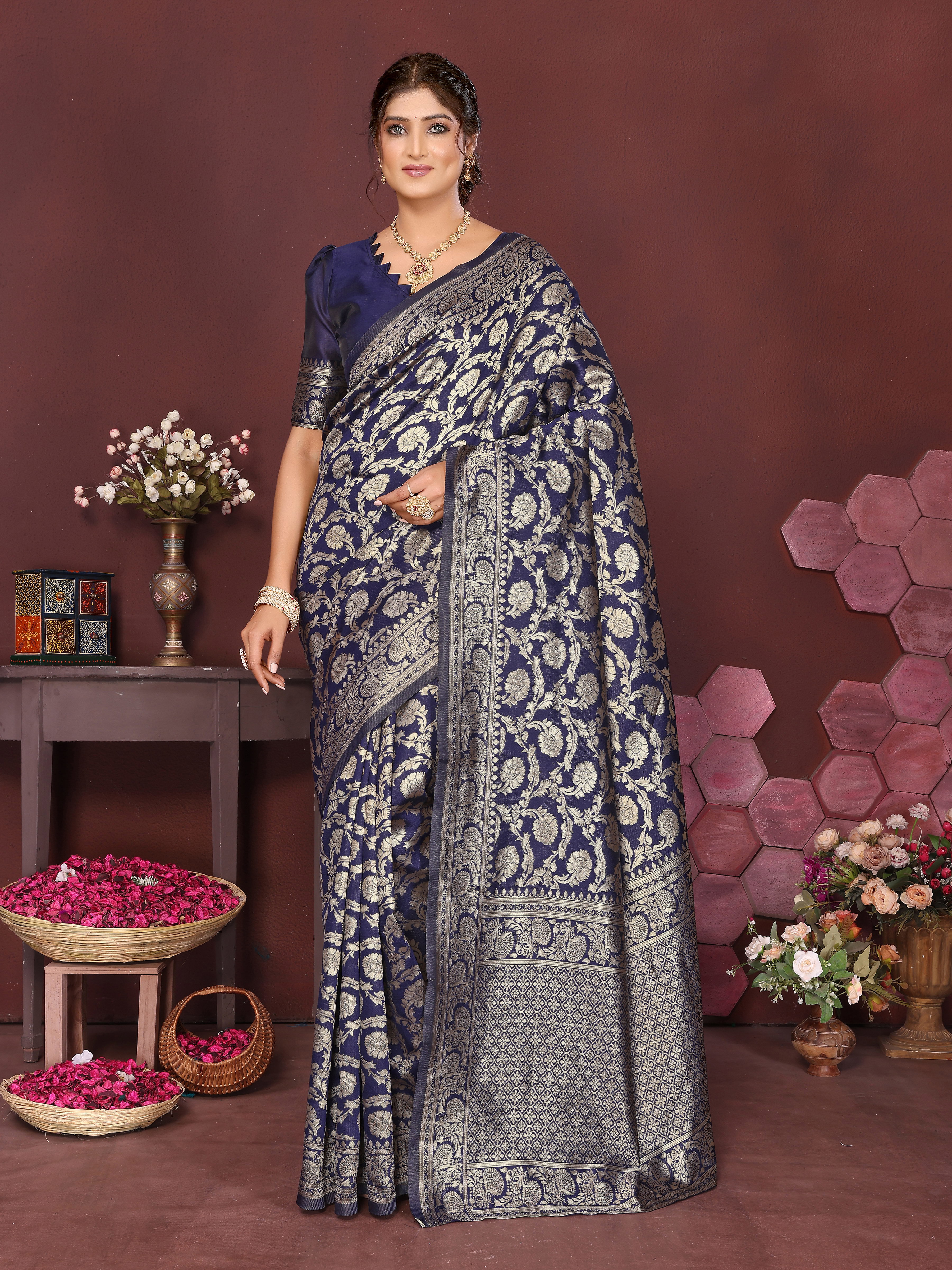Sd Banarasi Silk Vol 6 Silk Beautiful Saree Collection